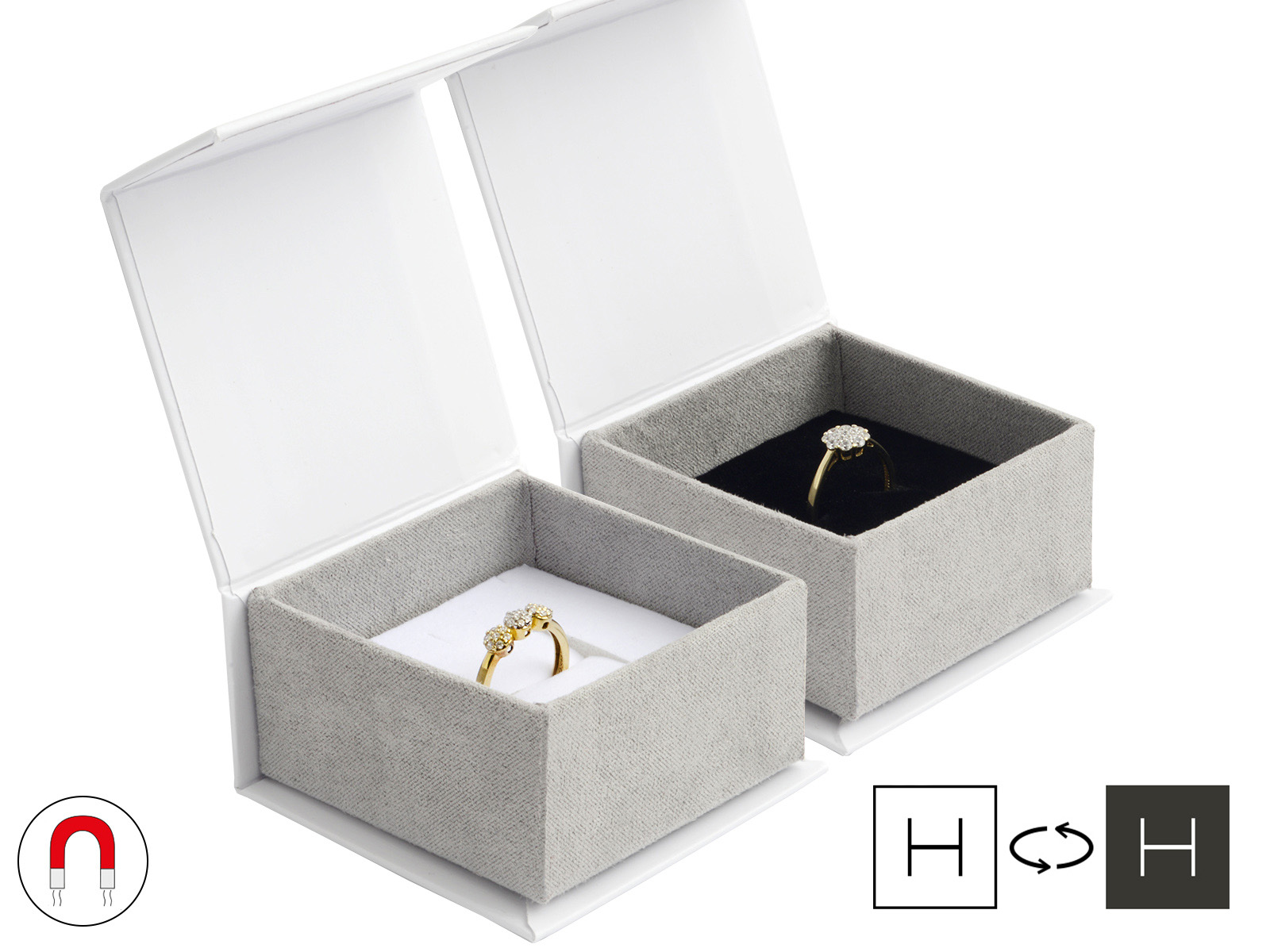 JK Box Darčeková krabička na drobné šperky BA-3 / A1 / A3