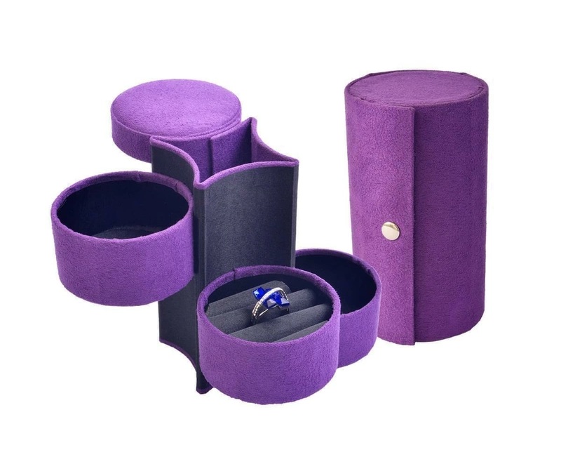 JK Box Fialová cestovná šperkovnica SP-885/A6