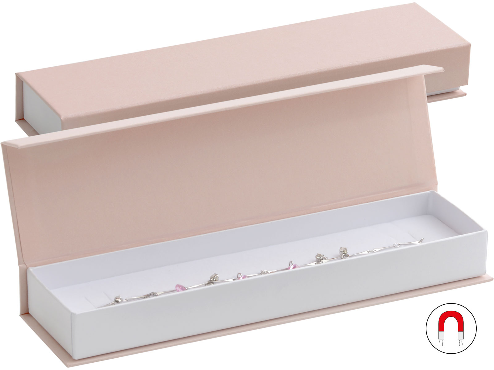 JK Box Pudrově růžová dárková krabička na náramek VG-9/A5/A1