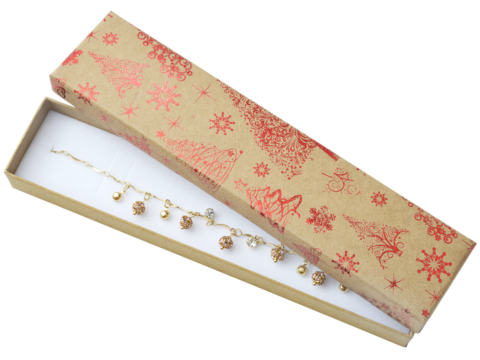 JK Box Vánoční dárková papírová krabička KX-9/A7