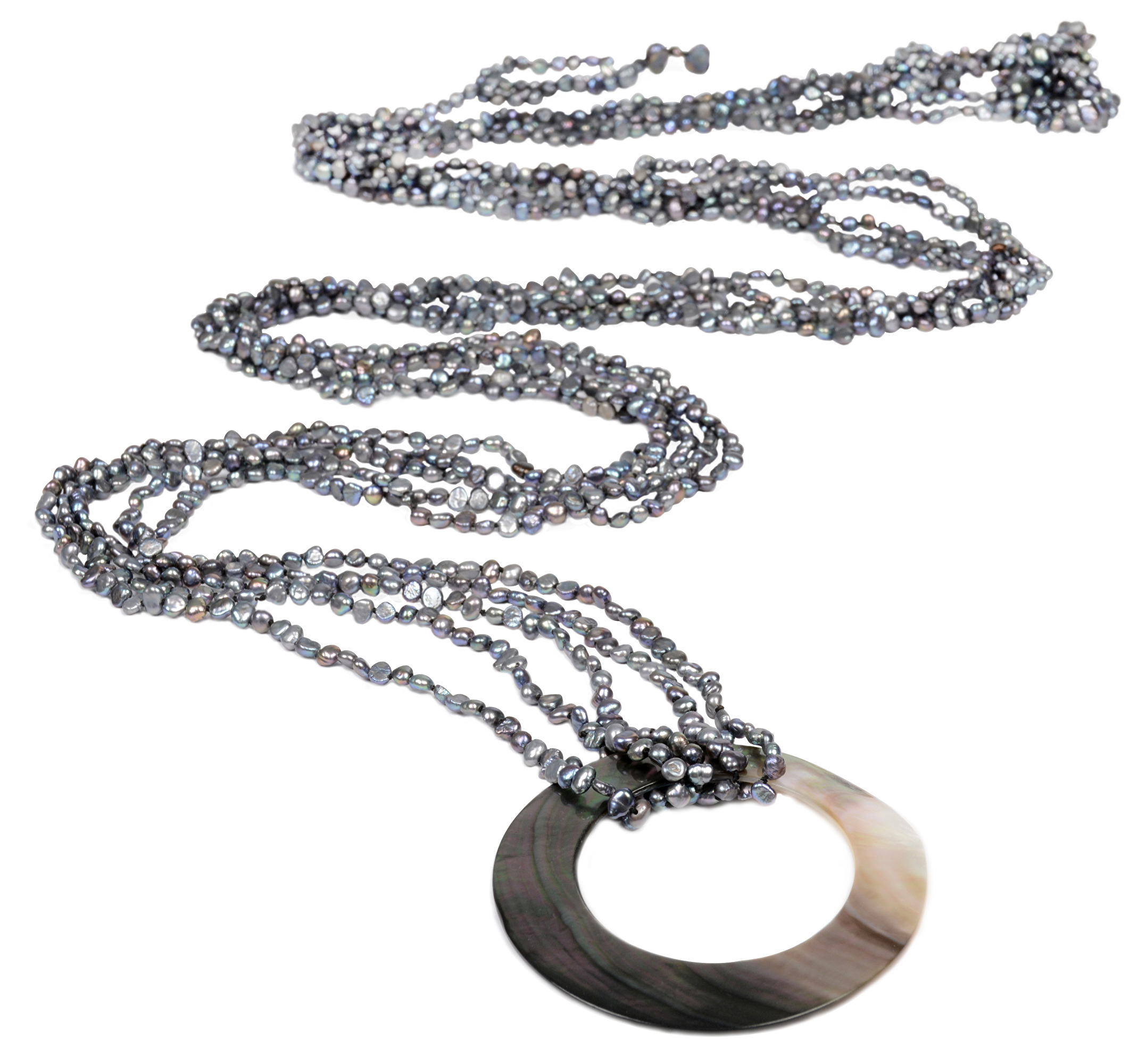 JwL Luxury Pearls Exklusivní dlouhý perlový šál JL0091