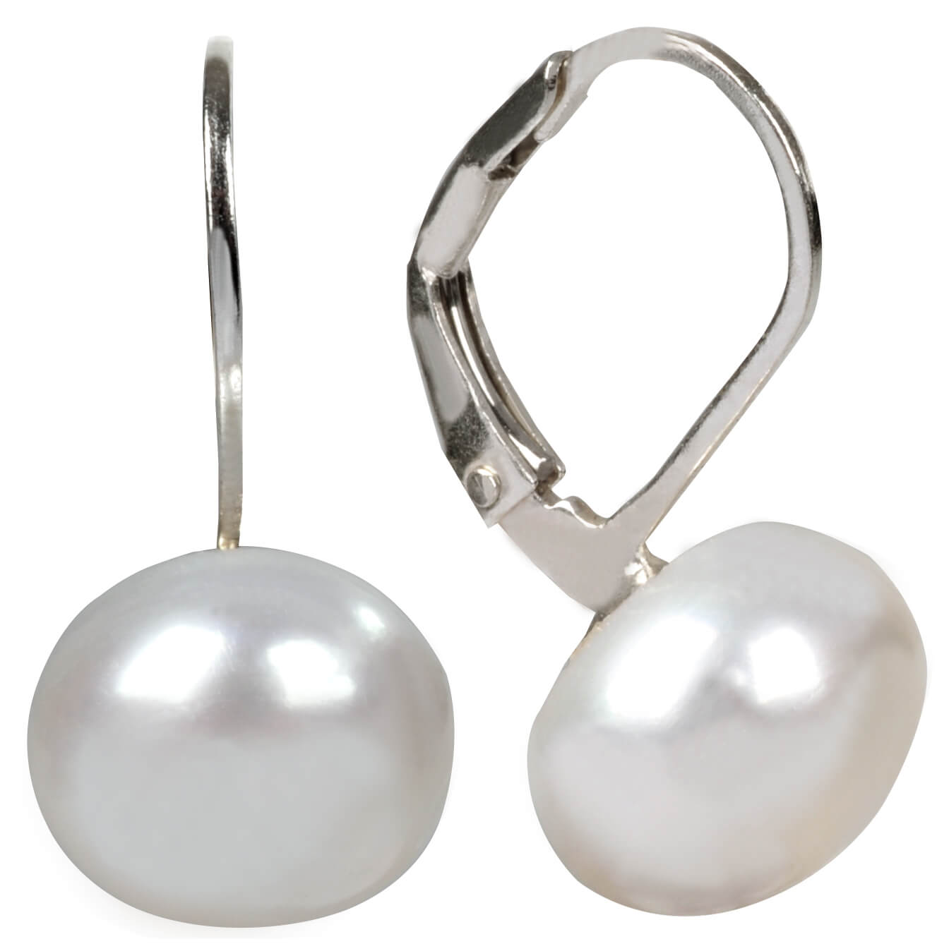 JwL Luxury Pearls Strieborné náušnice s pravou perlou JL0022