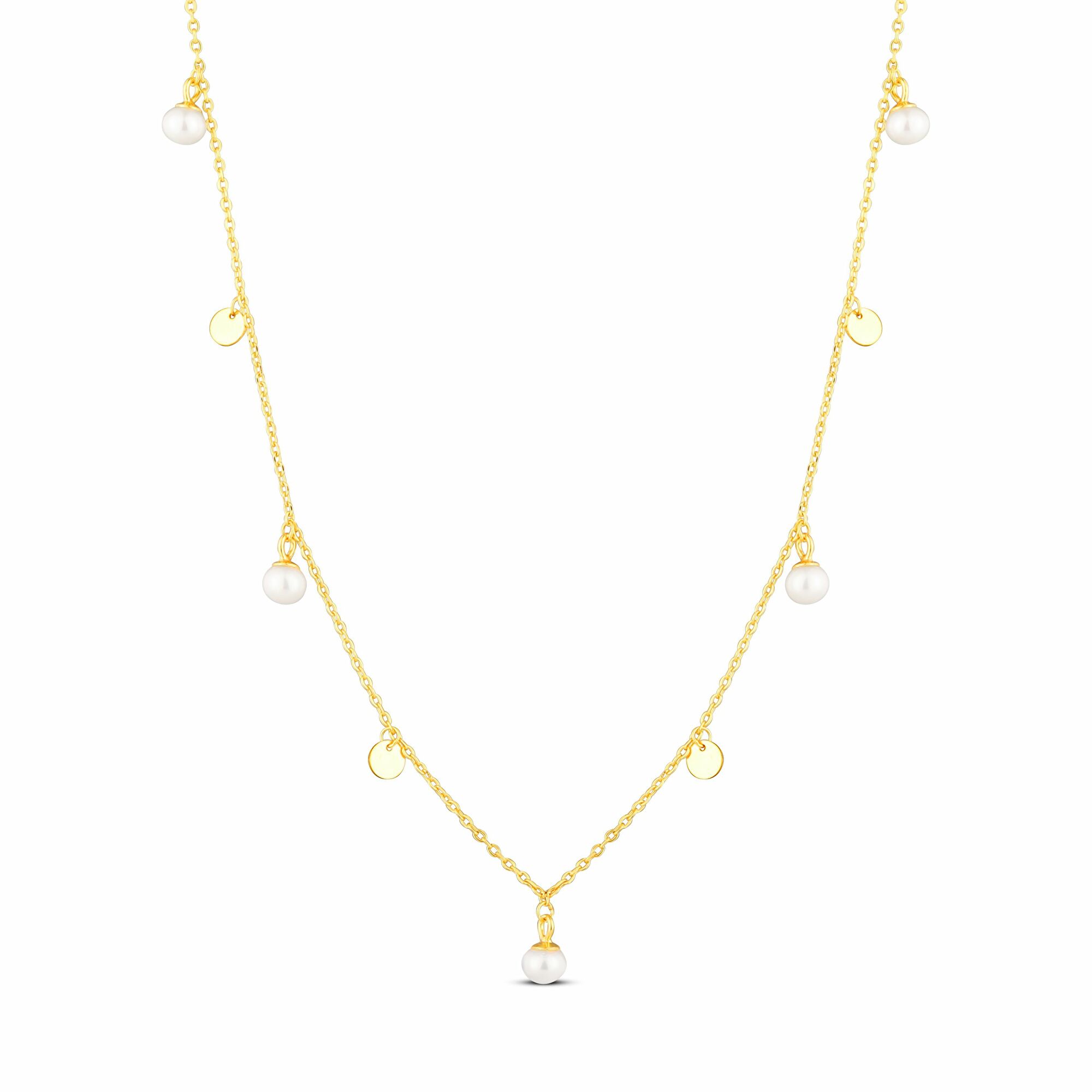 JwL Luxury Pearls Jemný náhrdelník s perlovými přívěsky JL0861