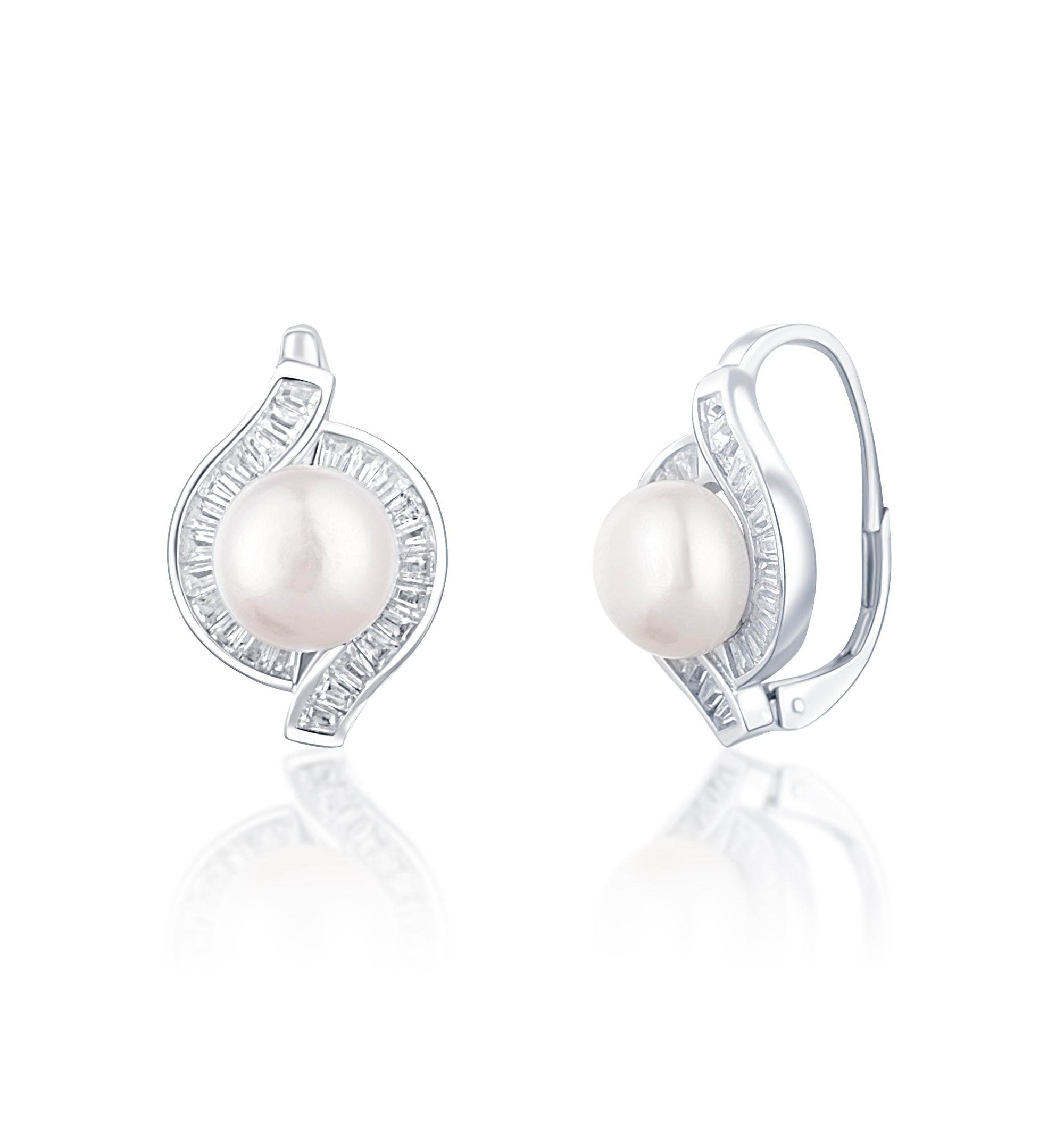 JwL Luxury Pearls Krásné stříbrné náušnice s pravými perlami JL0718