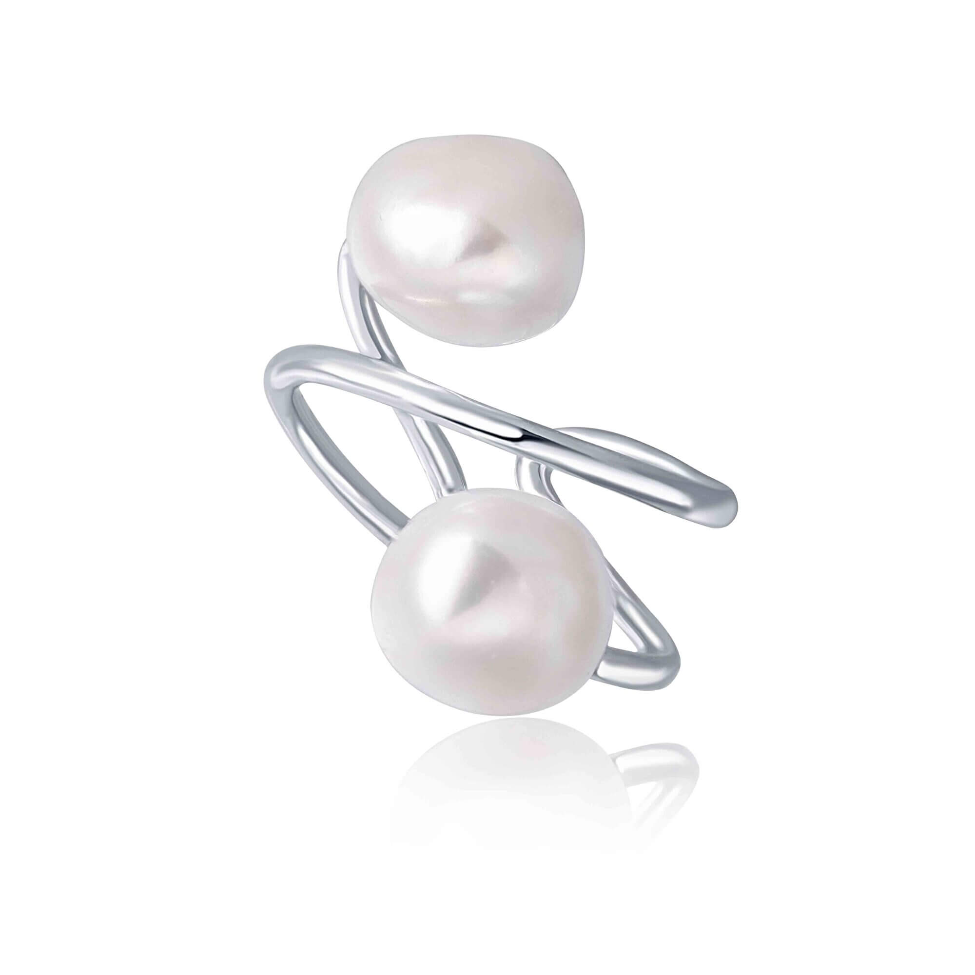 JwL Luxury Pearls Luxusní barokní prsten s pravými perlami JL0625