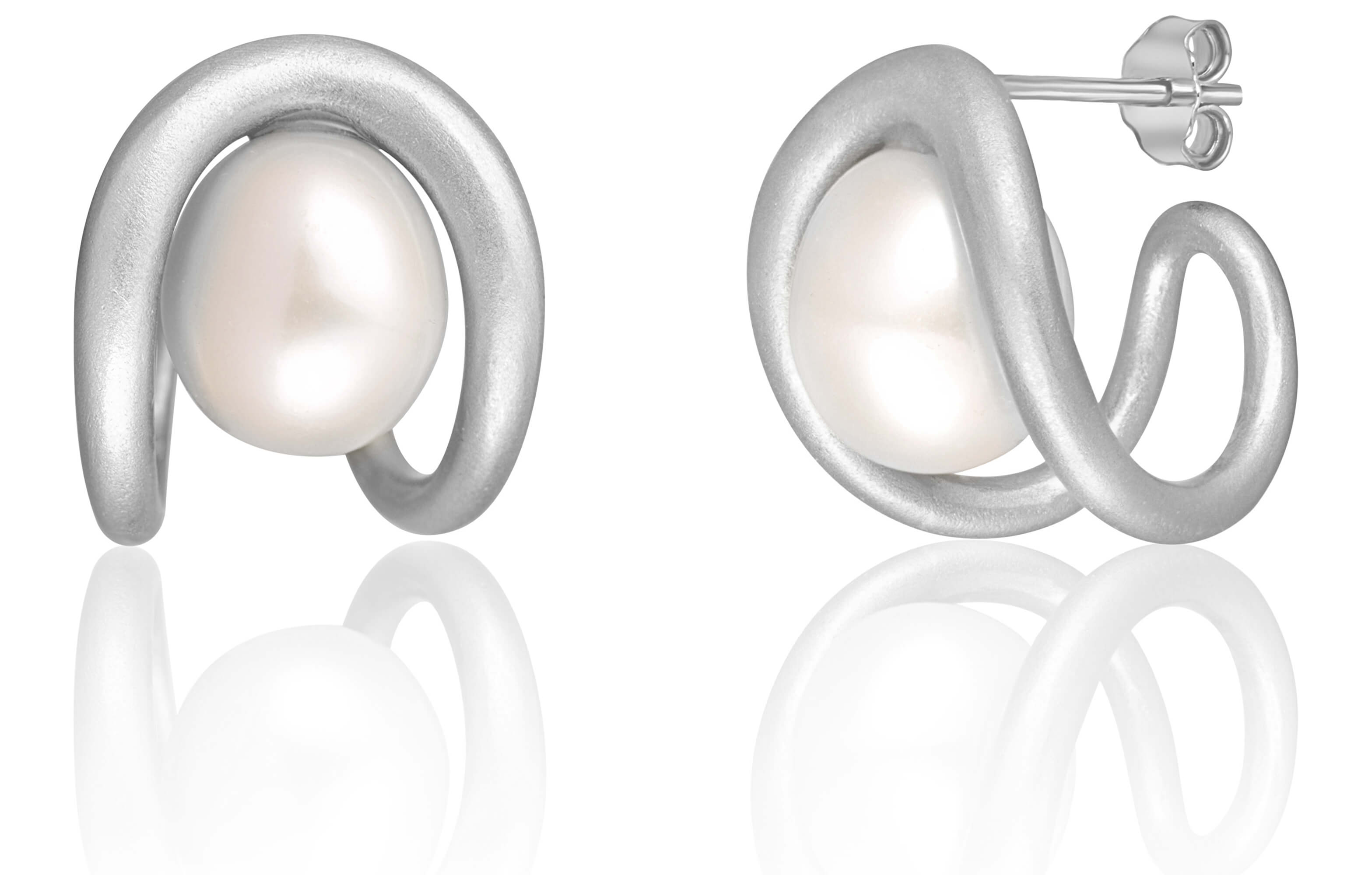 JwL Luxury Pearls Módní náušnice ze stříbra s pravou perlou JL0651