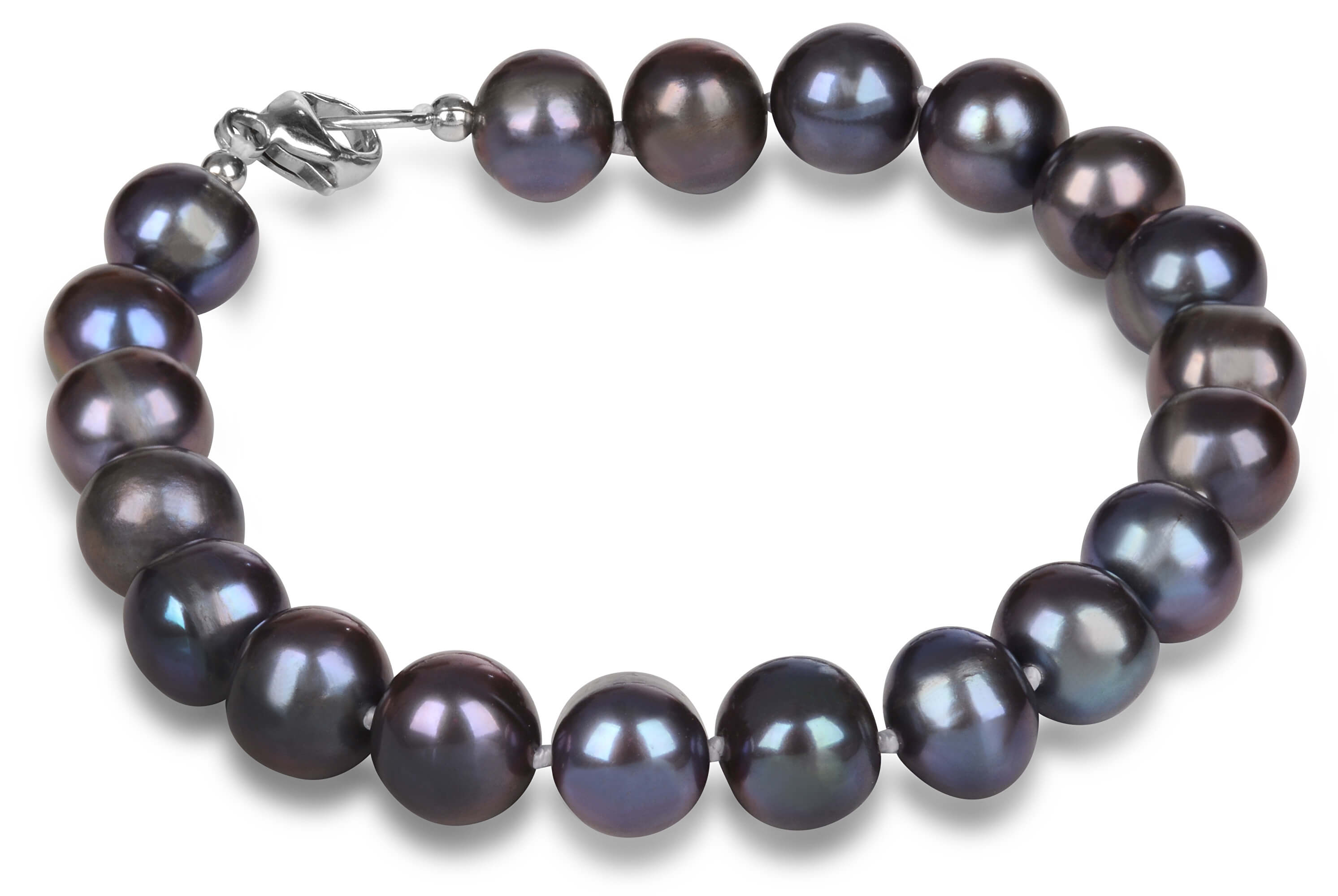 JwL Luxury Pearls Náramek z pravých modrých perel JL0360