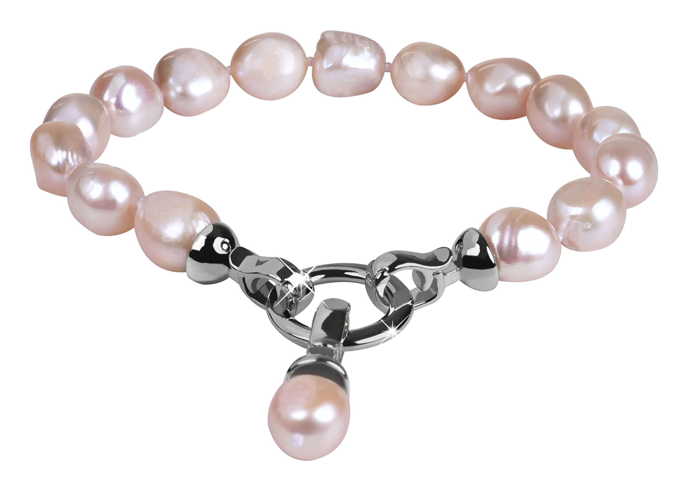 JwL Luxury Pearls Náramok z pravých ružových perál JL0556