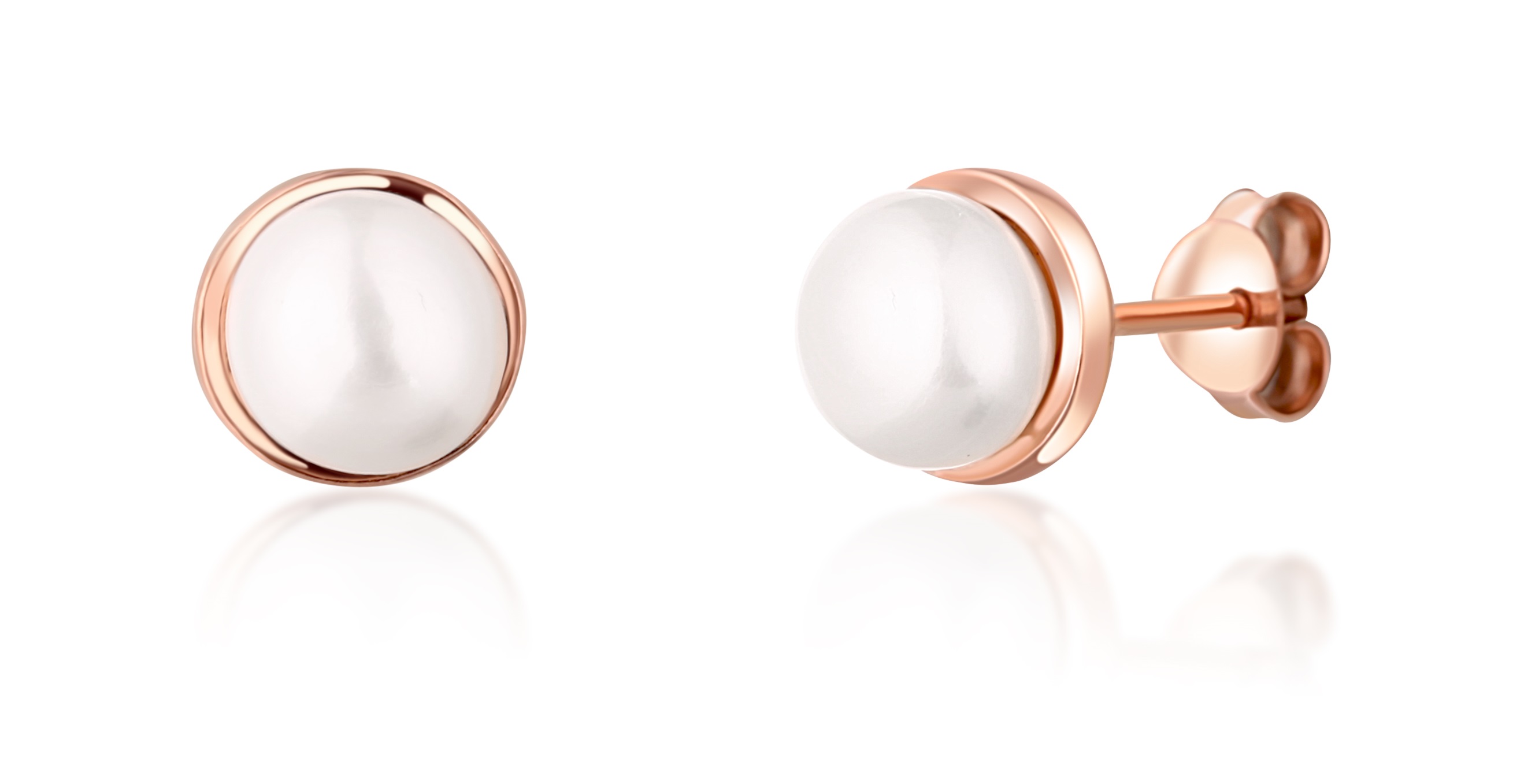 JwL Luxury Pearls Pozlacené náušnice s říční perlou JL0736