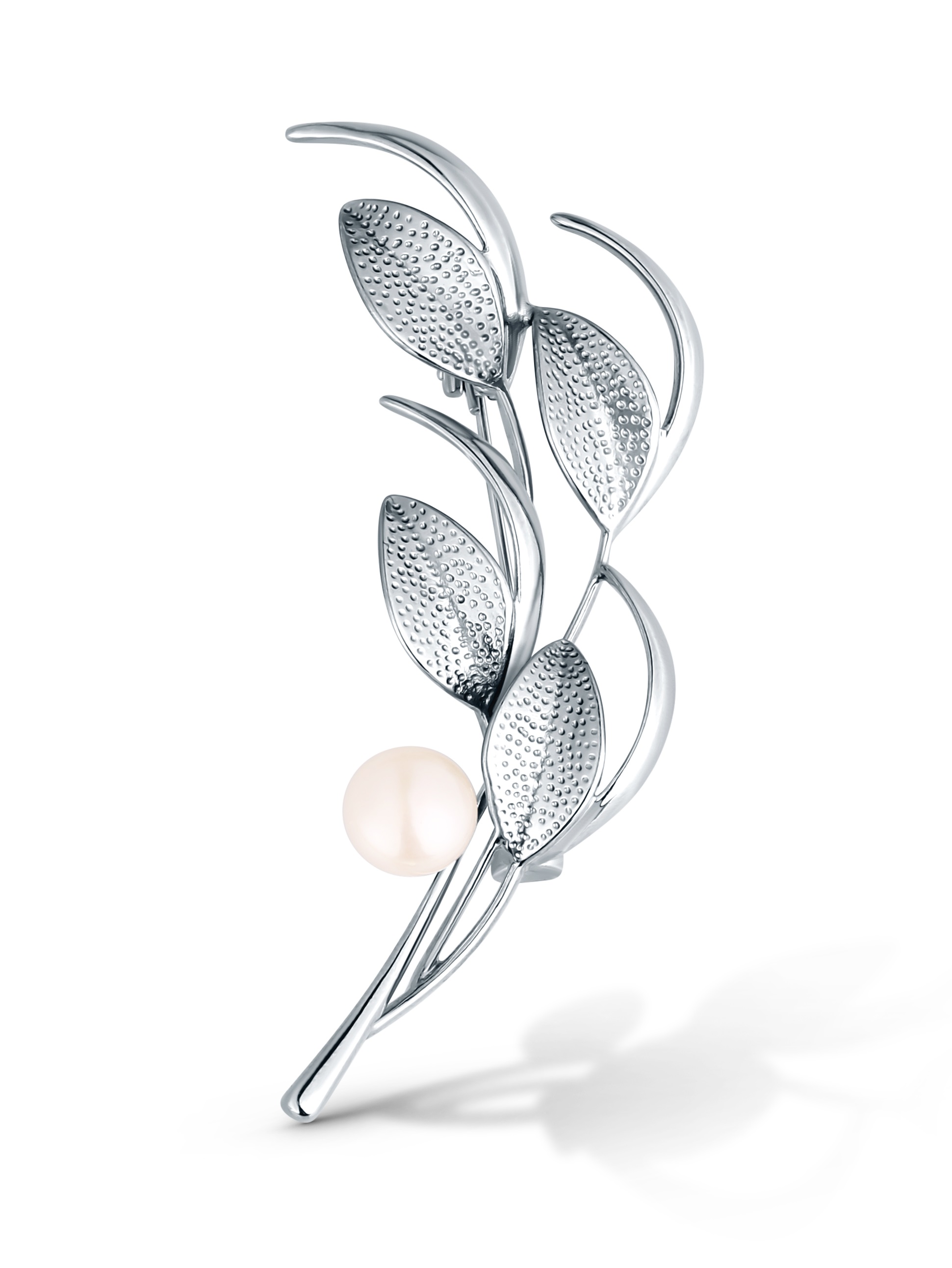 JwL Luxury Pearls Slušivá brošňa 2v1 s pravou perlou JL0844