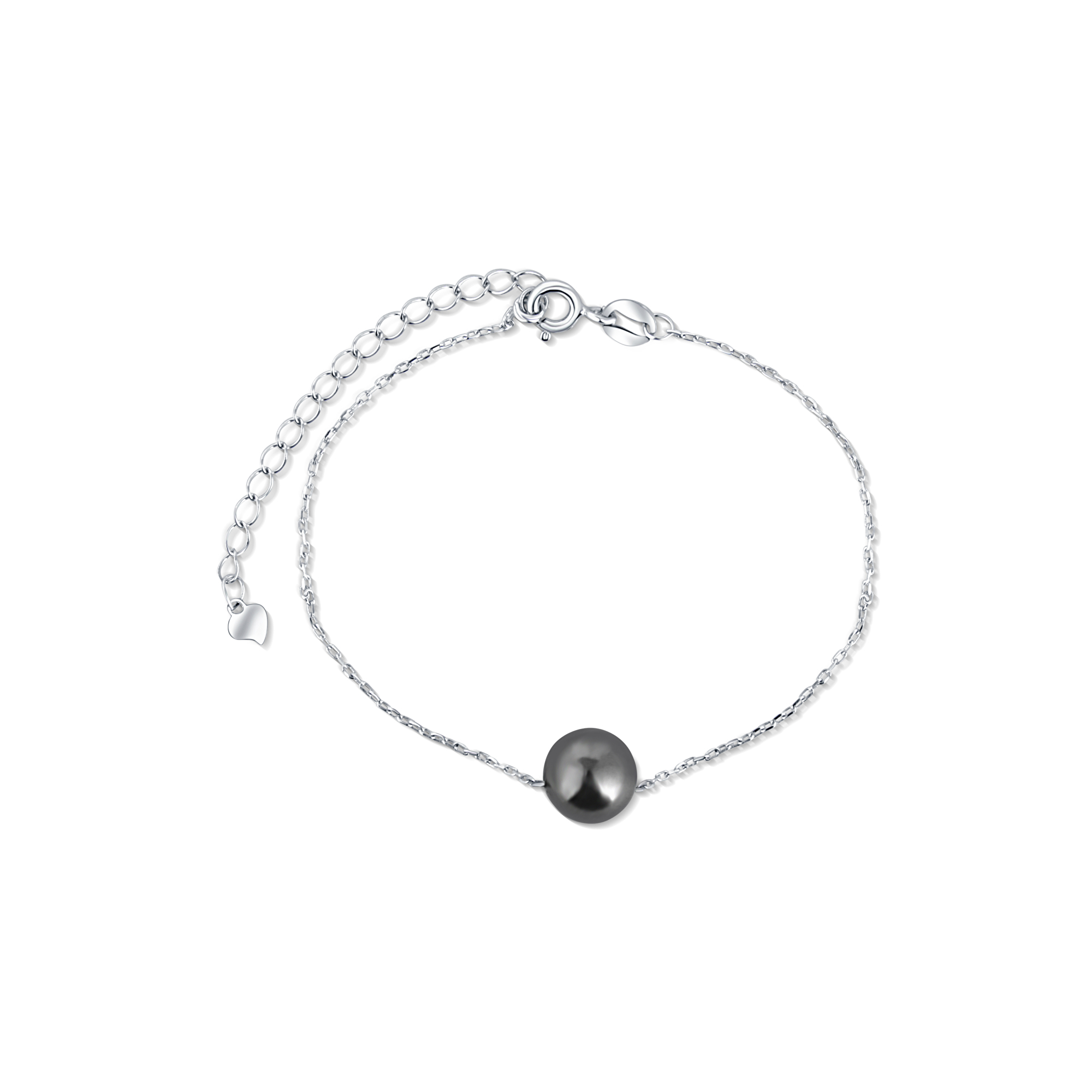 JwL Luxury Pearls Stříbrný náramek s pravou mořskou tahitskou perlou JL0726