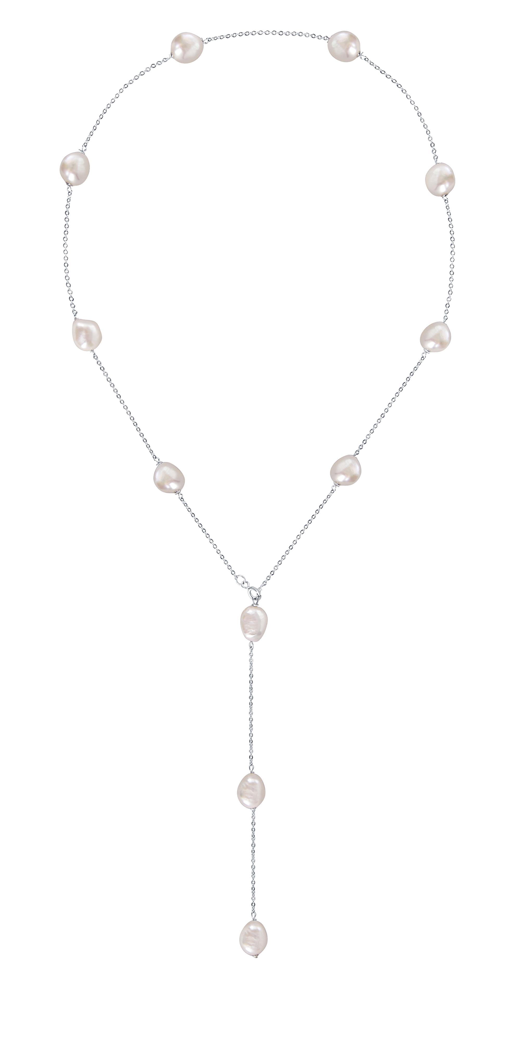 JwL Luxury Pearls -  Variabilní stříbrný náhrdelník s pravými barokními perlami JL0708