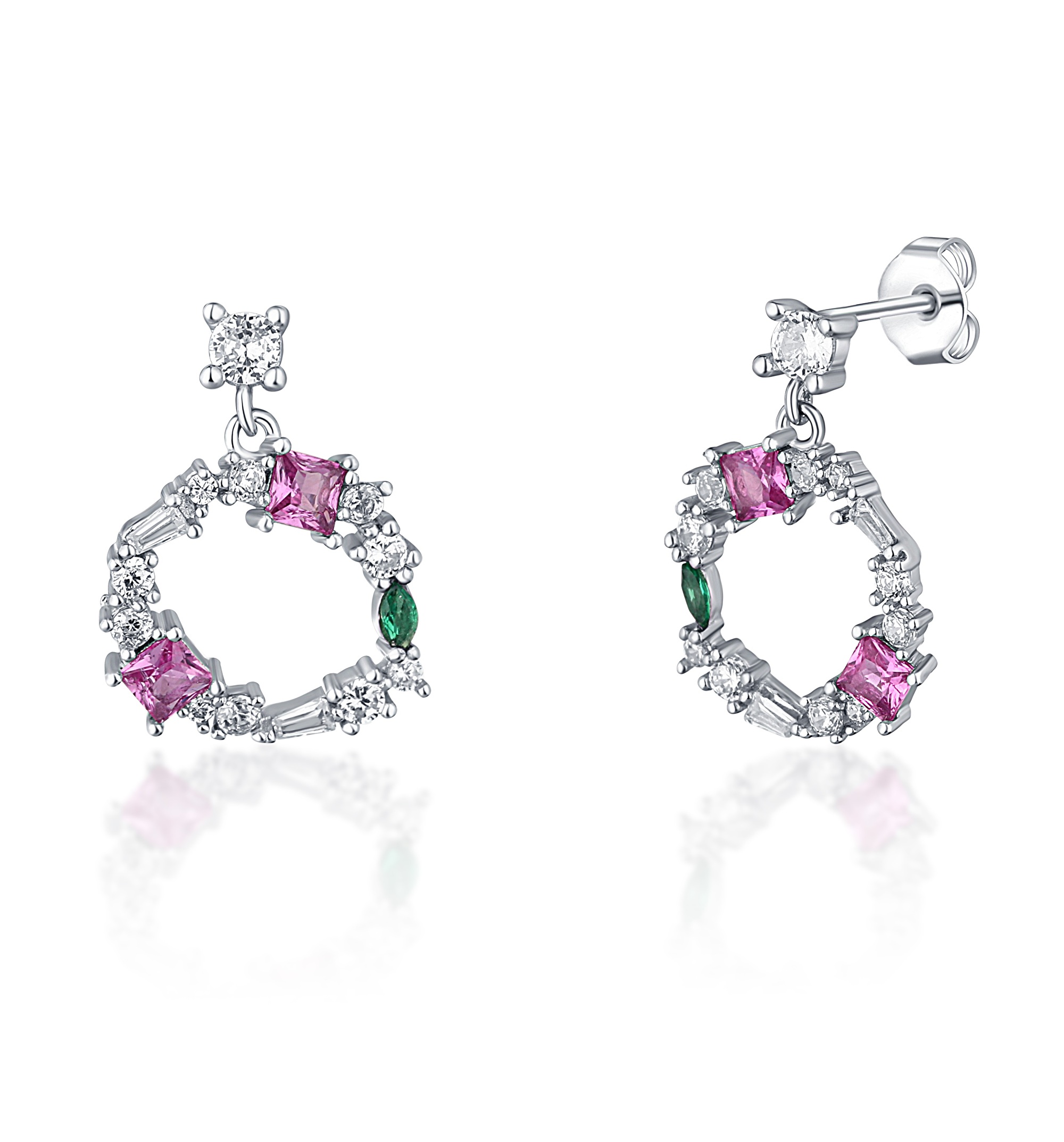 JVD Gyönyörű ezüst karika fülbevaló SVLE1236XI2BA00