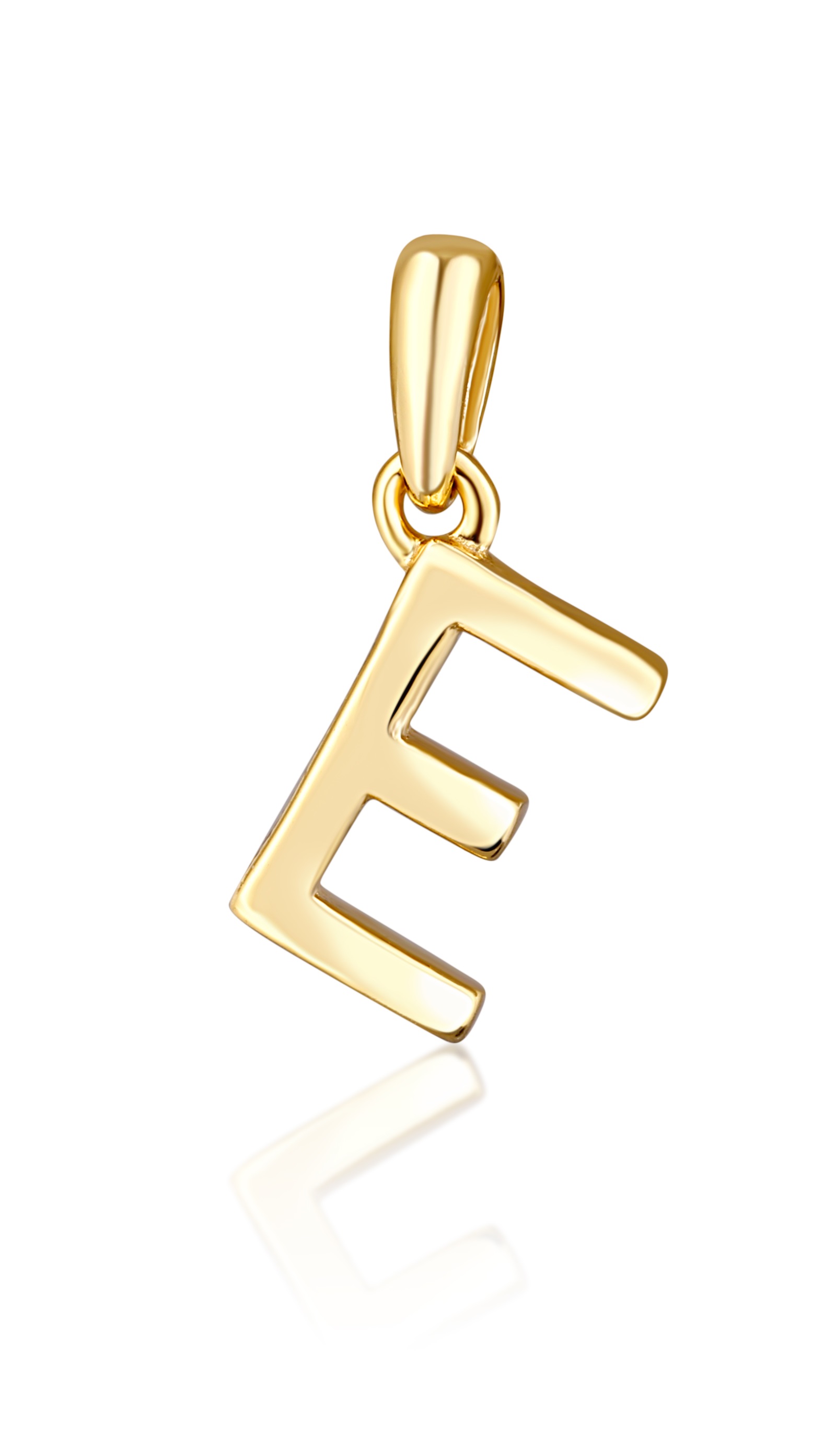 JVD Minimalistický pozlacený přívěsek písmeno 