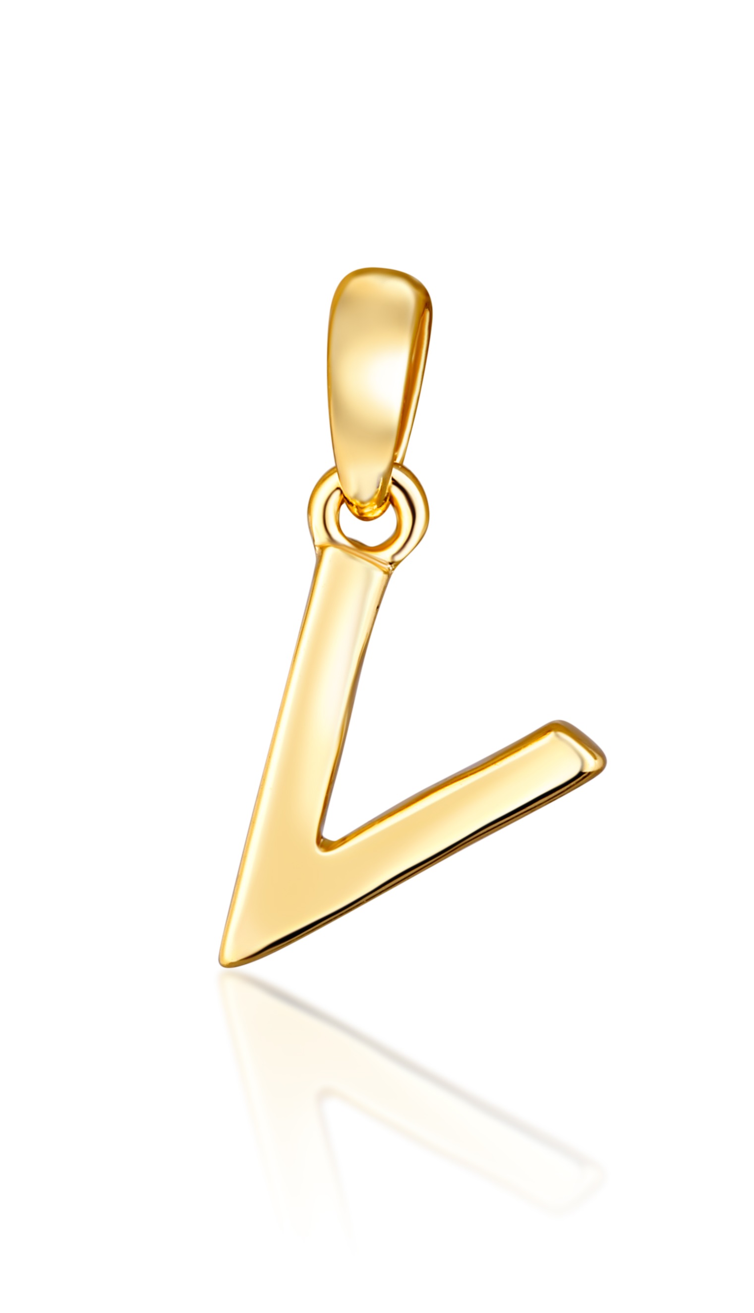 JVD Minimalistický pozlacený přívěsek písmeno 