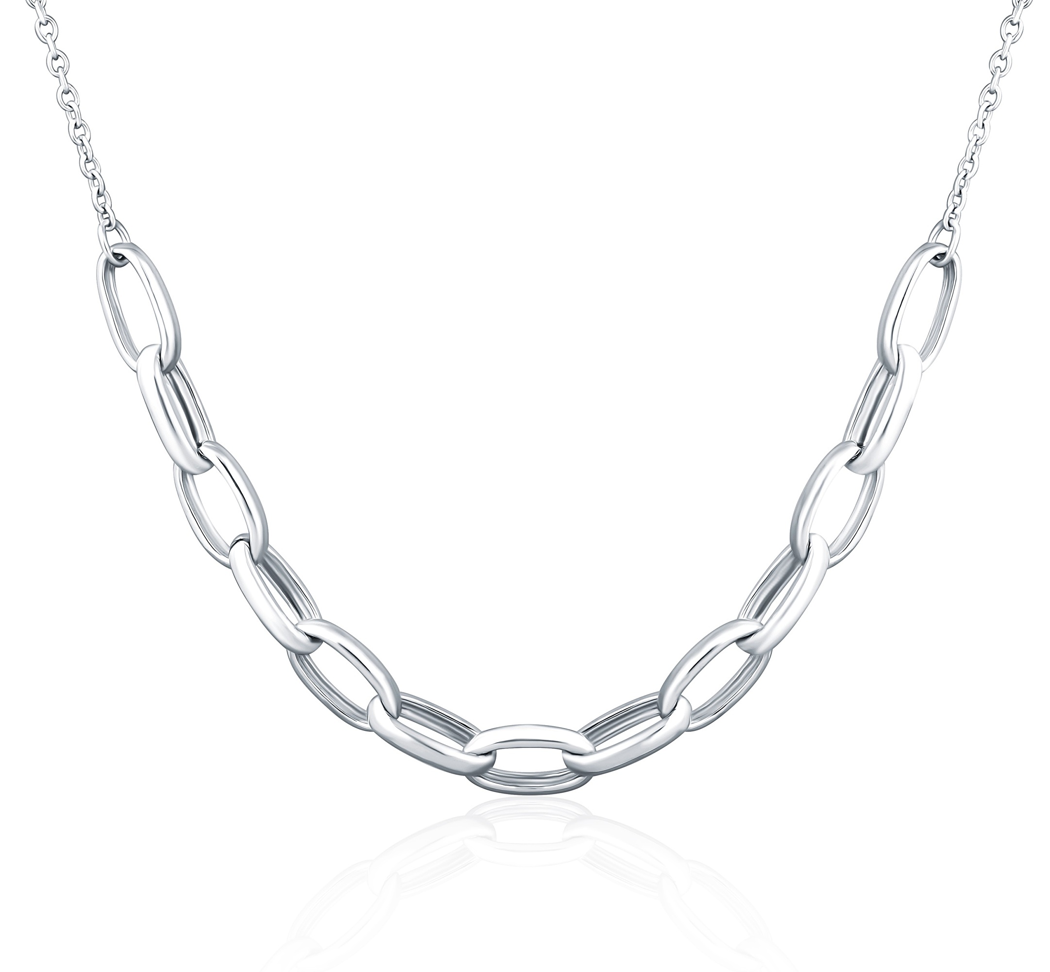 JVD Módny strieborný náhrdelník SVLN0412X610045