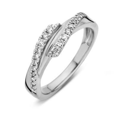 JVD Půvabný stříbrný prsten se zirkony SVLR0375XH2BI 54 mm