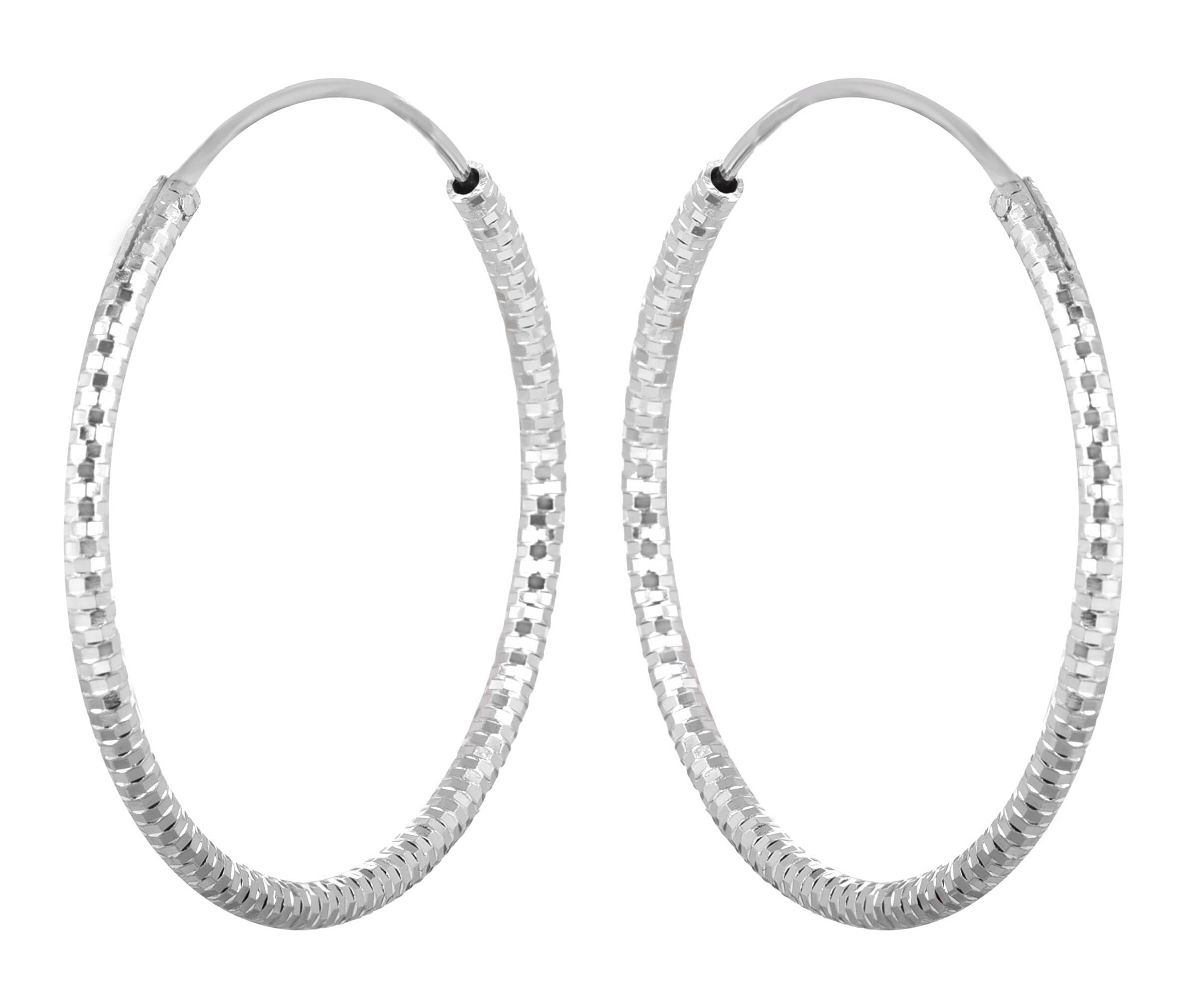 JVD Stříbrné náušnice kruhy SVLE0204XD500 5 cm