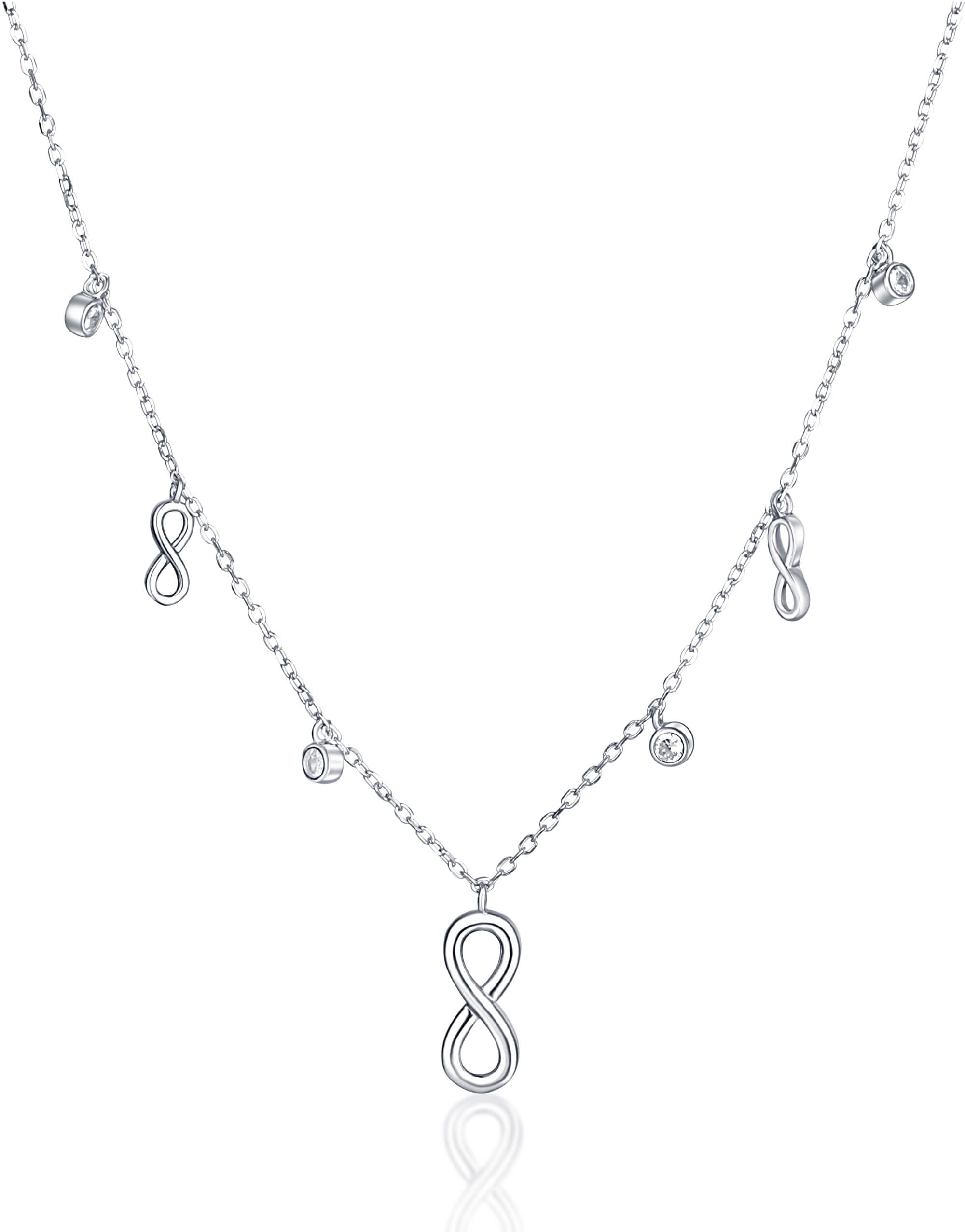 JVD Collana in argento con simboli Infinito SVLN0144XH2BI42