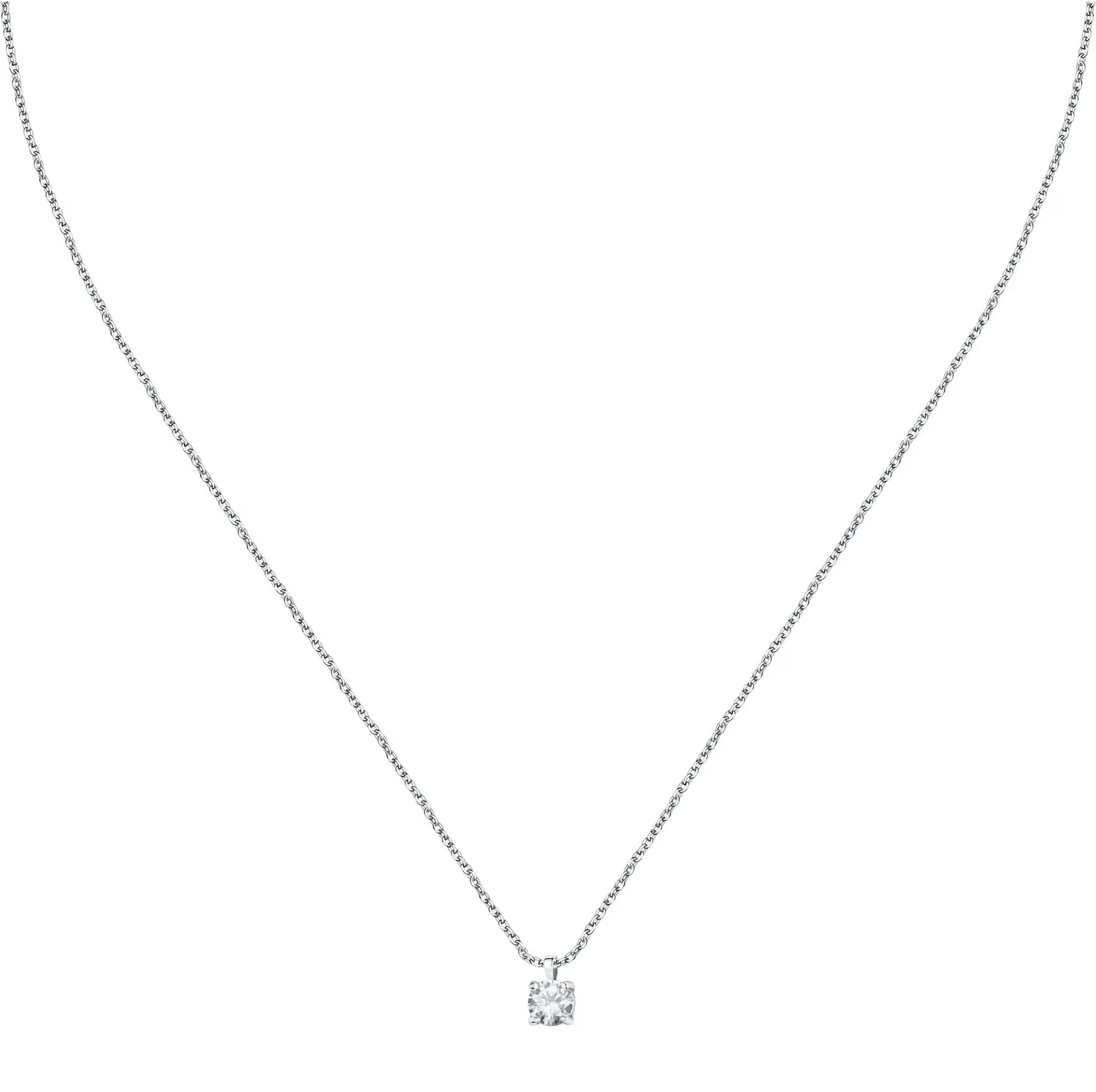 La Petite Story Strieborný náhrdelník s čírym zirkónom Silver LPS10AWV08