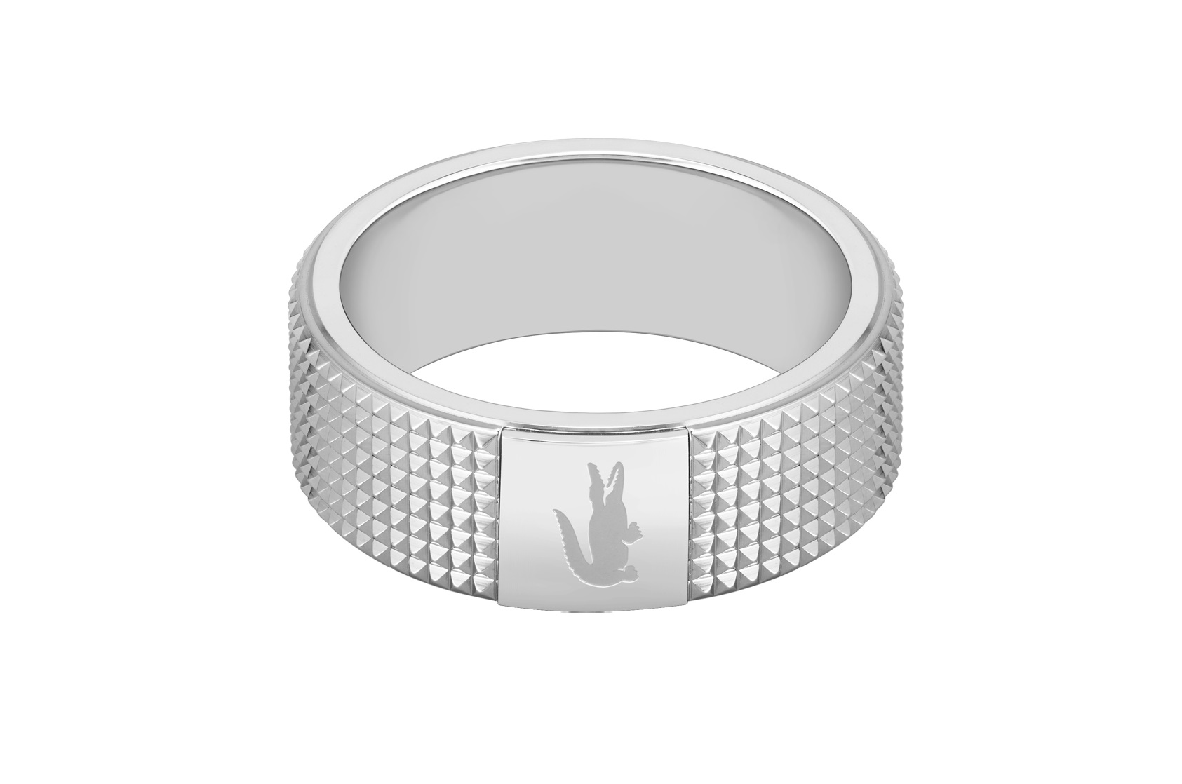 Lacoste -  Originální pánský ocelový prsten Stencil 2040195 62 mm