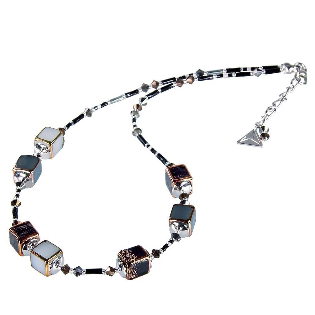 Lampglas -  Elegantní náhrdelník Clear Night z perel Lampglas -  NCU25