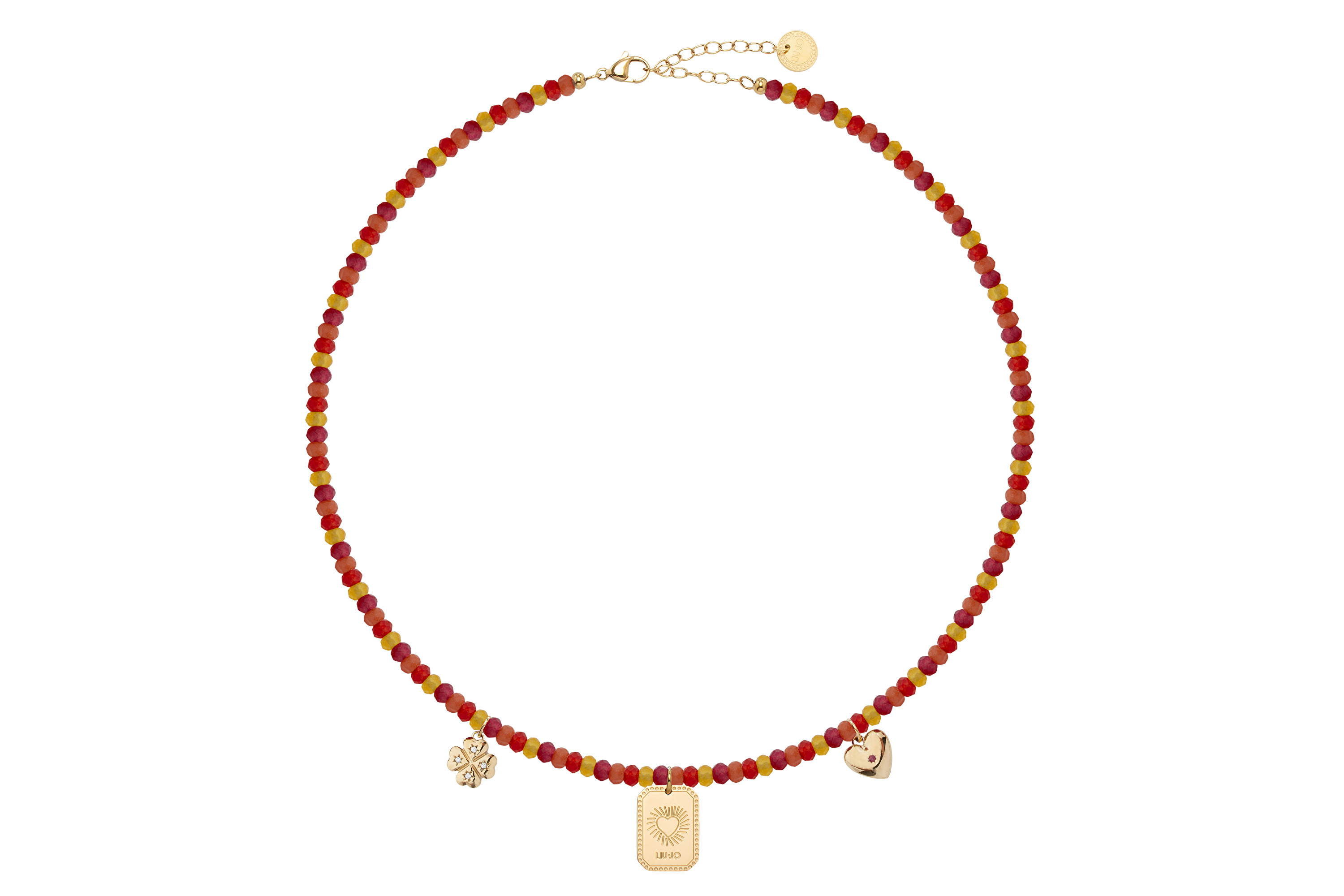Liu Jo Barevný korálkový náhrdelník z oceli Icones LJ3155