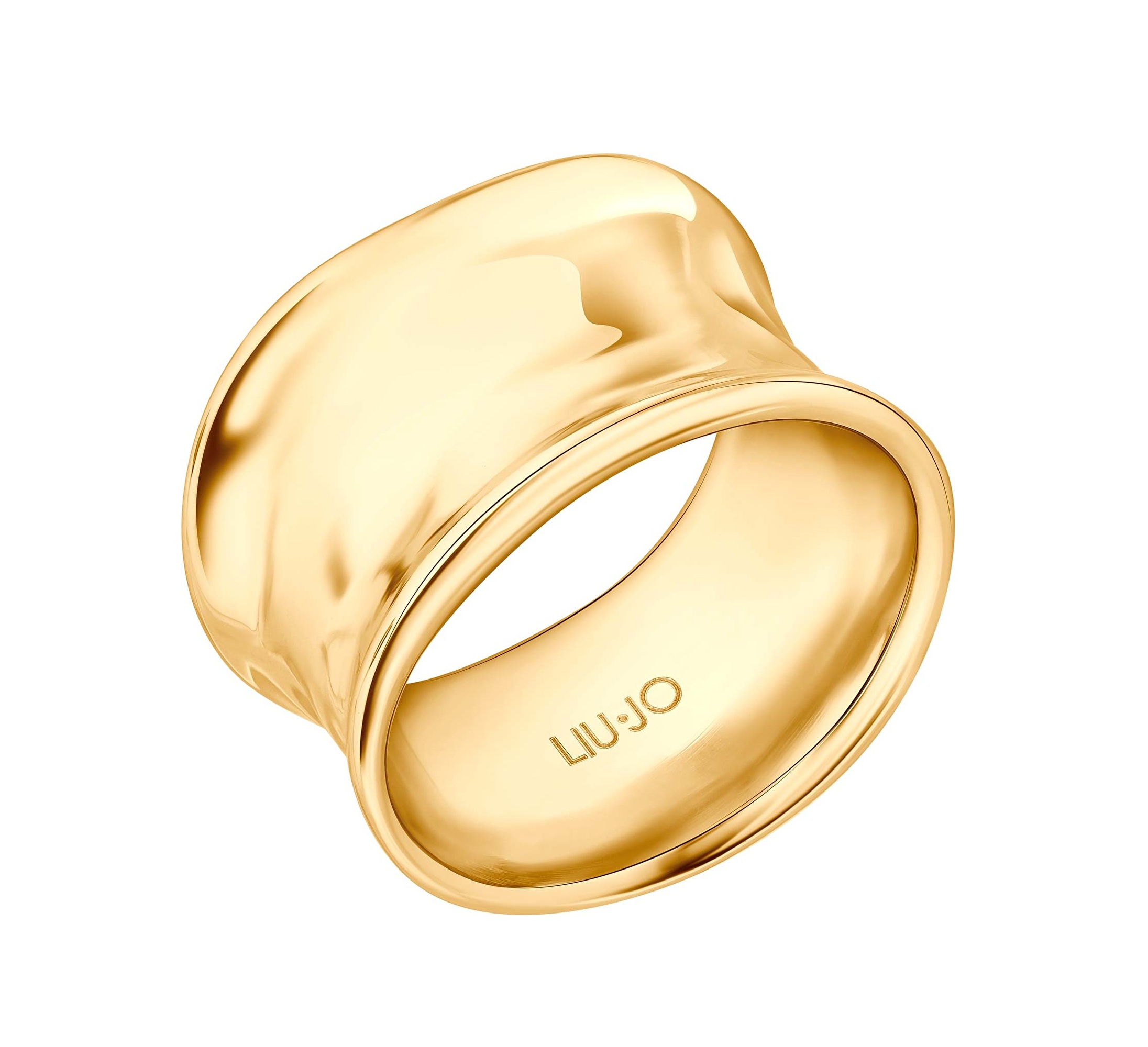 Liu Jo Dizajnový pozlátený prsteň Essential LJ2731M 50 mm