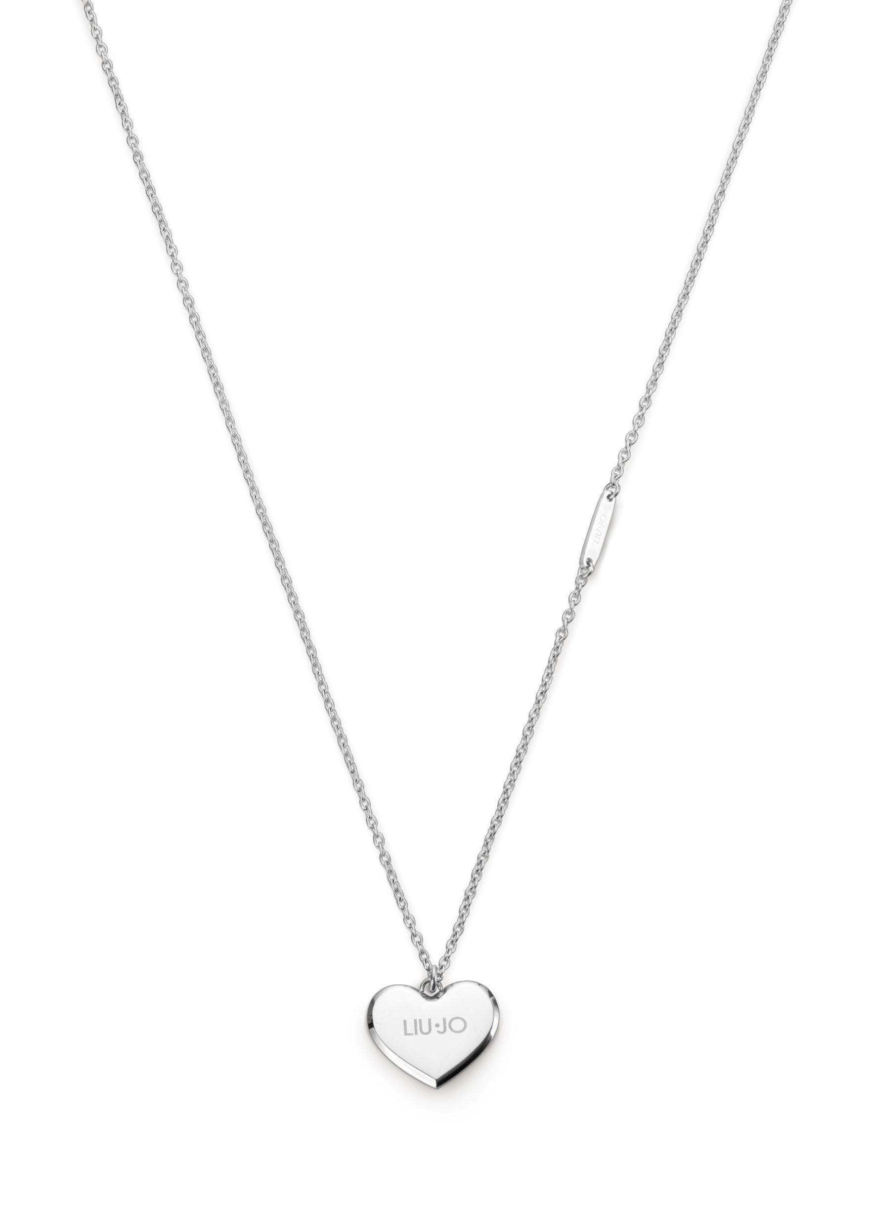 Levně Liu Jo Dlouhý ocelový náhrdelník se srdíčkem Essential LJ2177