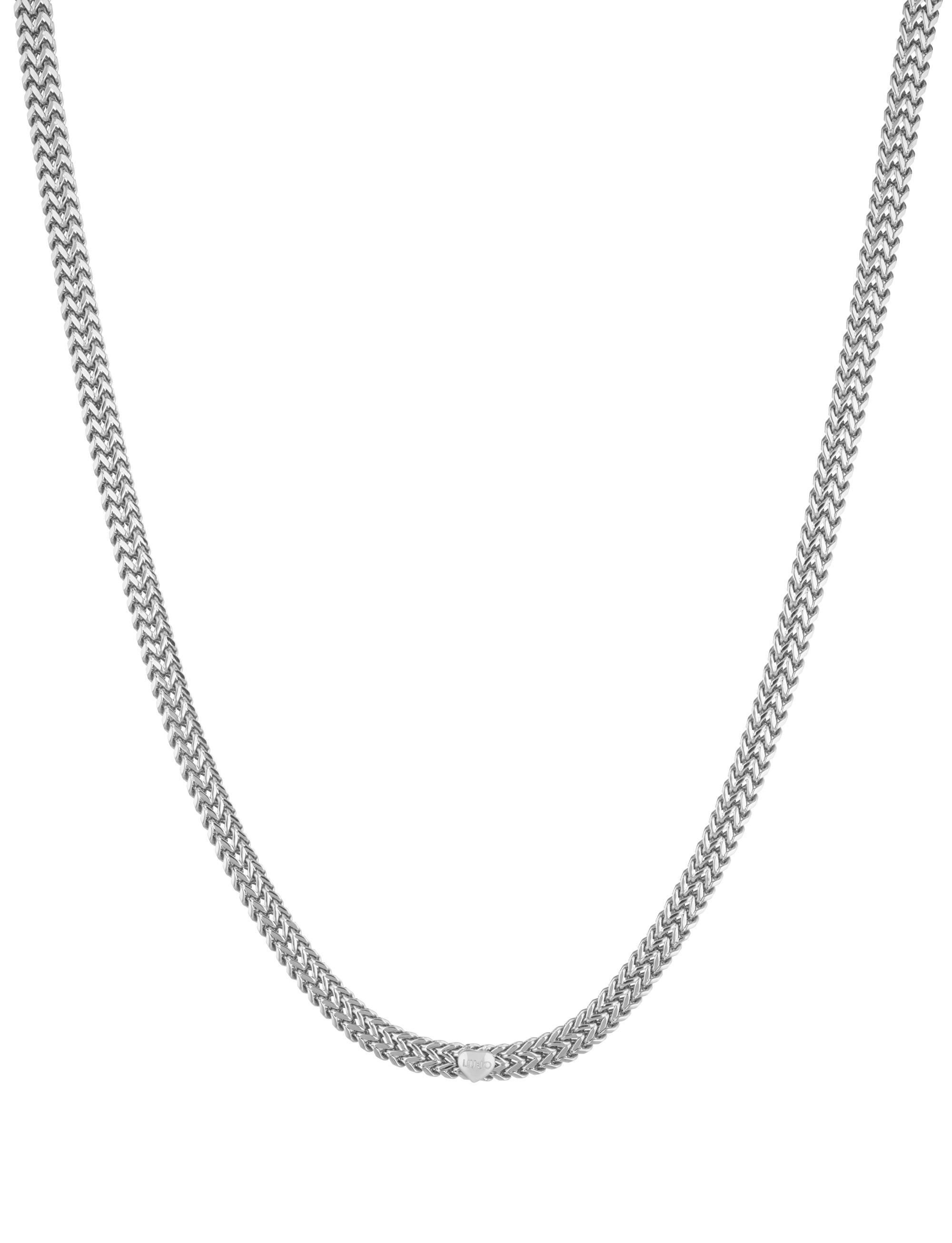 Levně Liu Jo Dvojitý ocelový náhrdelník se srdíčkem Chains LJ1819
