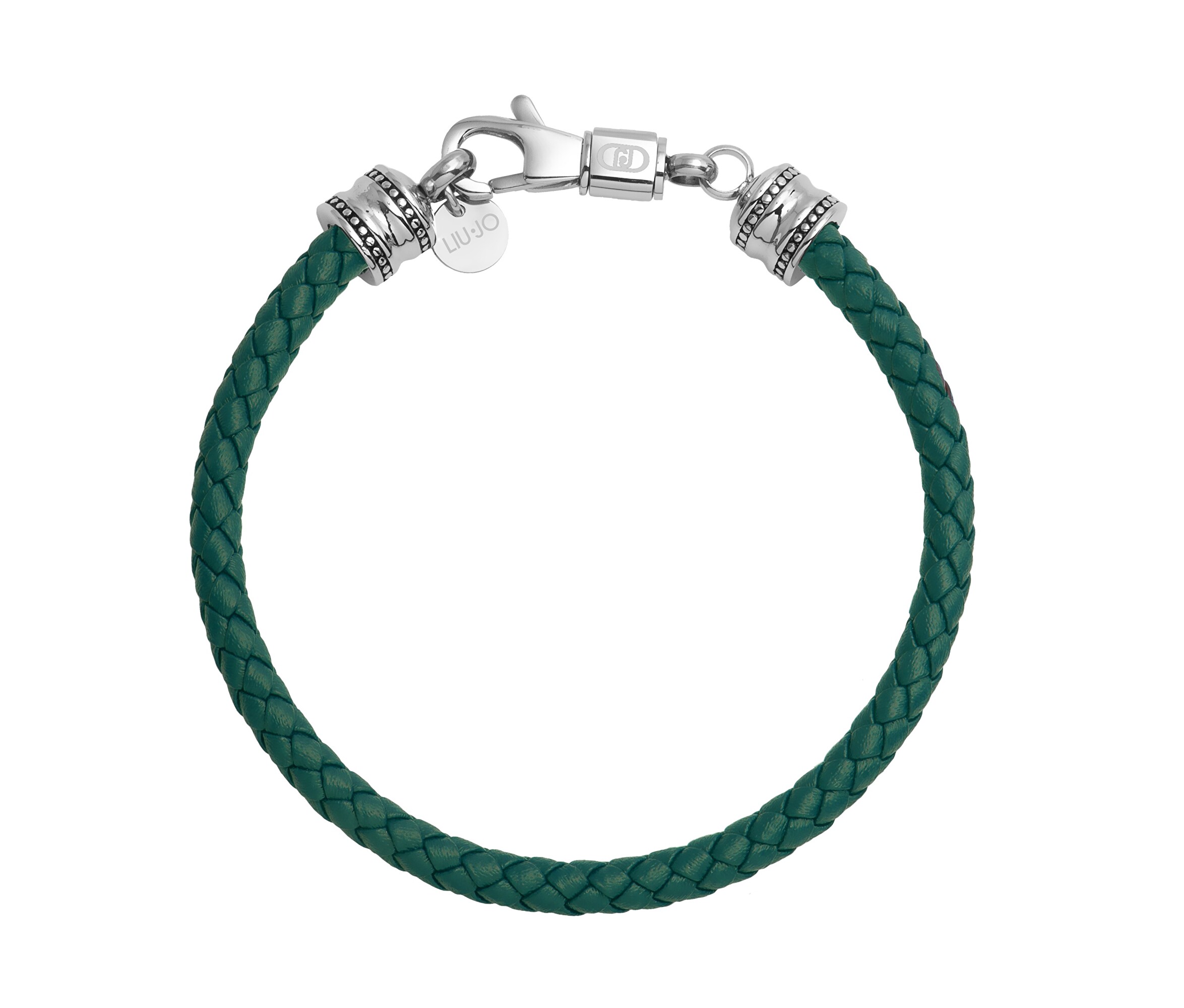 Liu Jo Kožený zelený pánský náramek MLJ669