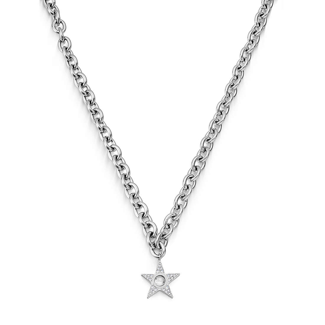 Liu Jo Krásny oceľový náhrdelník s hviezdičkou Fashion LJ2071
