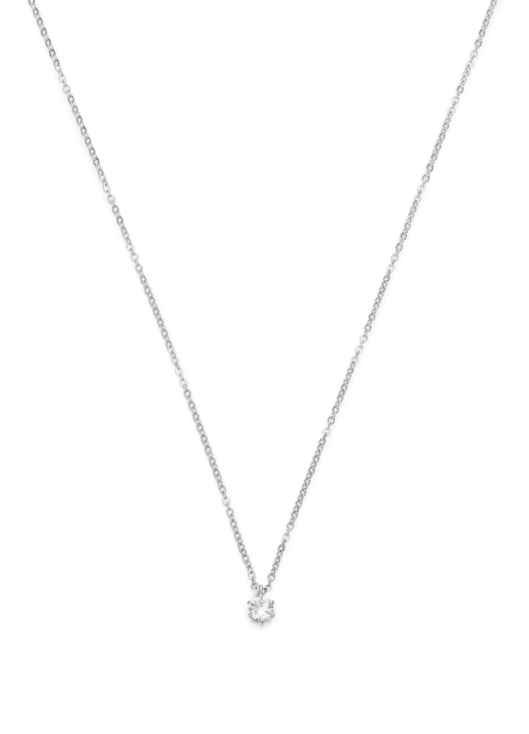 Liu Jo Oceľový náhrdelník s kubickým zirkónom Essential LJ2142