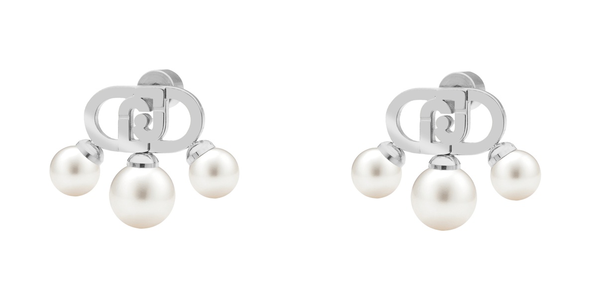 Liu Jo Okouzlující ocelové náušnice s perlami Stones LJ3174