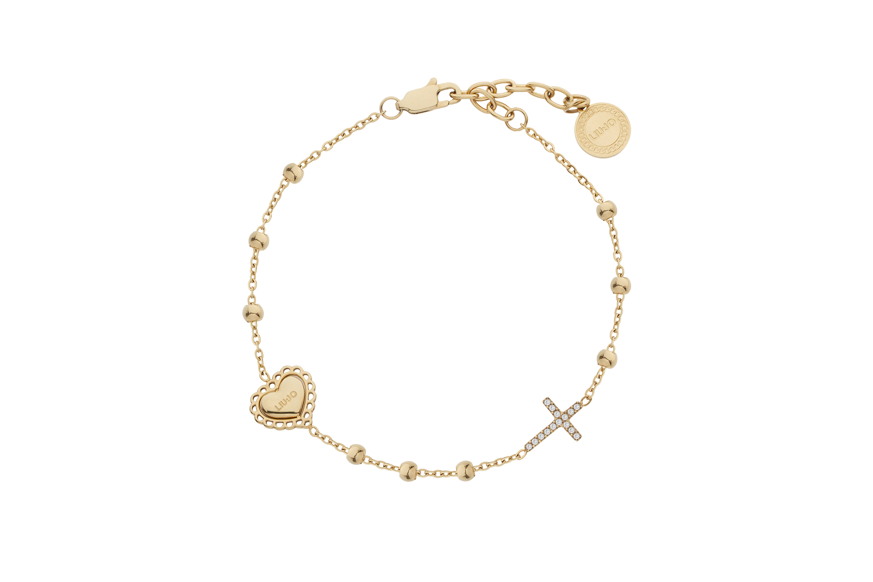 Liu Jo Pozlacený náramek s krystaly Icones LJ3202