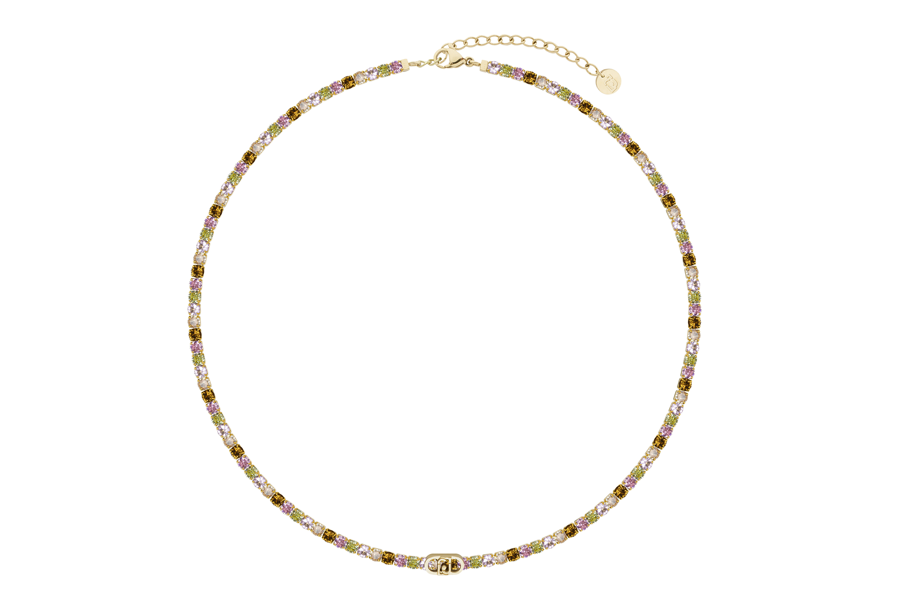 Liu Jo Pozlacený tenisový náhrdelník pro ženy Stones LJ3211