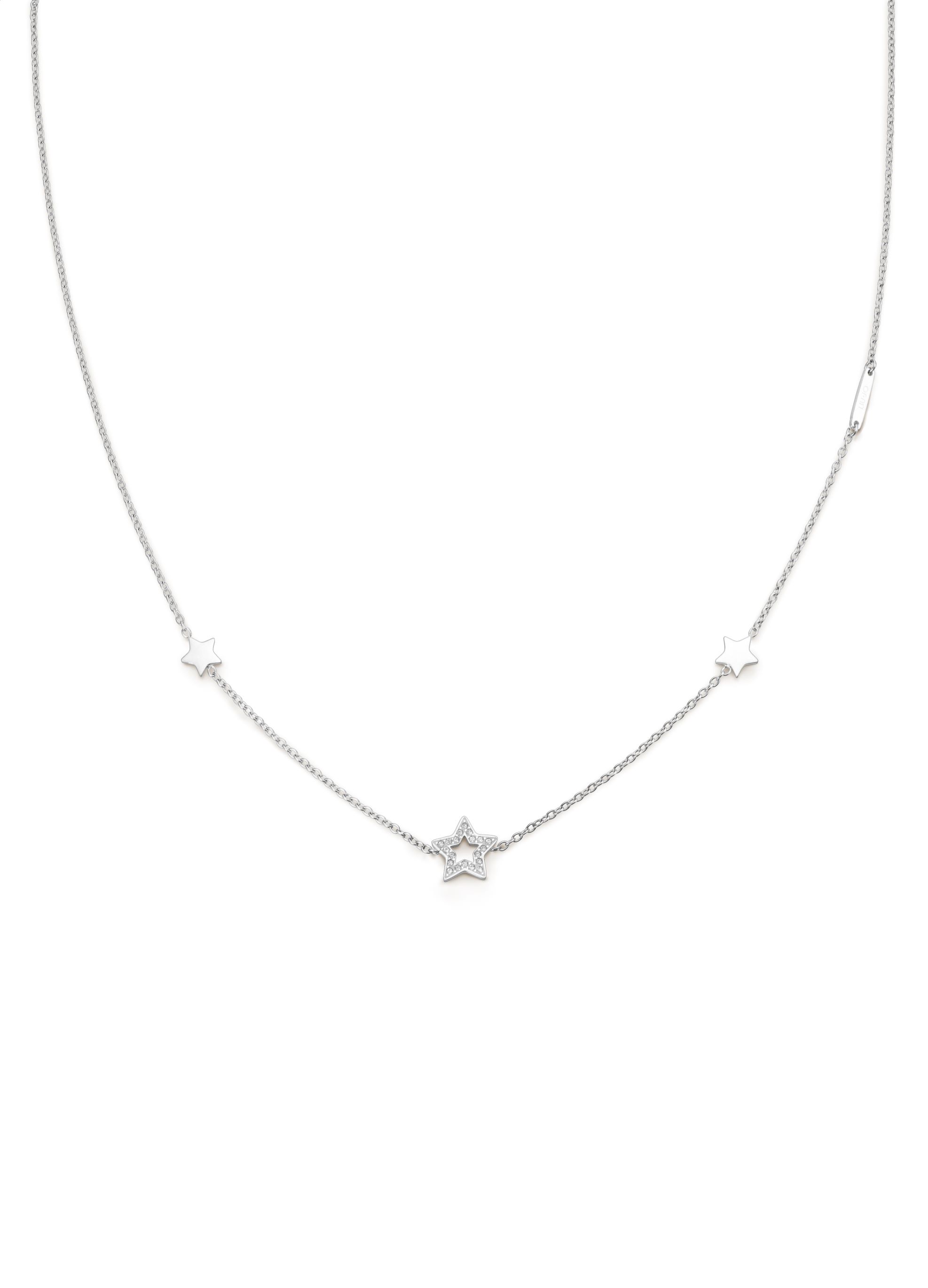 Liu Jo Slušivý ocelový náhrdelník s hvězdami Essential LJ2185