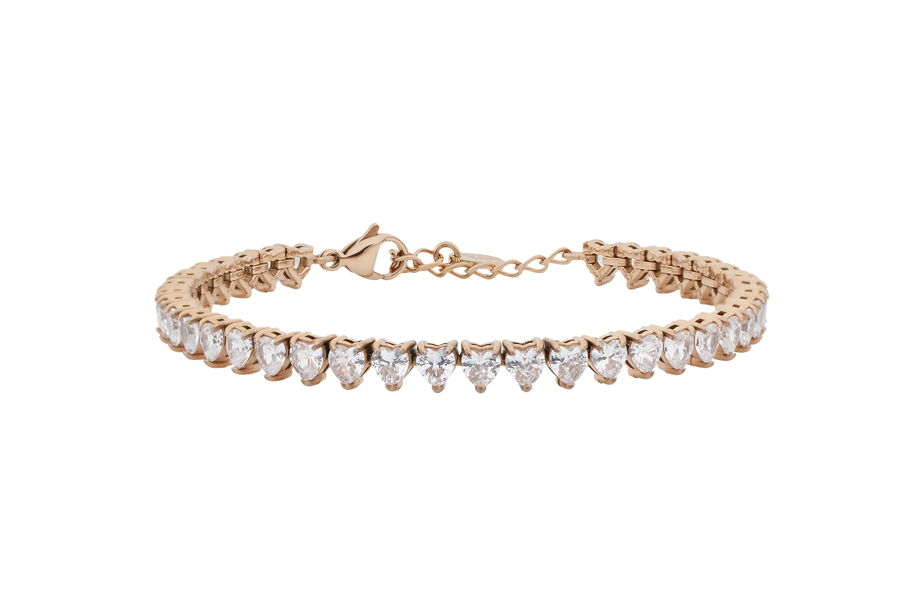 Liu Jo Srdcový tenisový náramek s krystaly Stones LJ3225