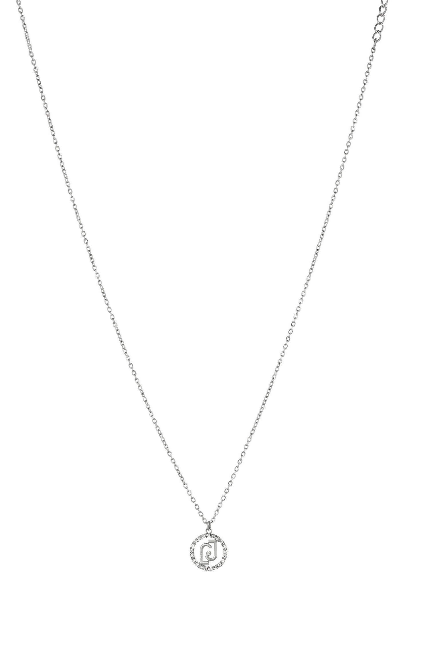 Liu Jo Trblietavý oceľový náhrdelník s kryštálmi LJ1577