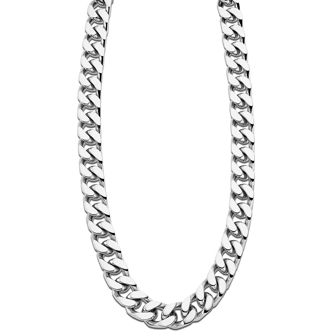 Levně Lotus Style Masivní ocelový náhrdelník pro muže Men in Black LS1933-1/1