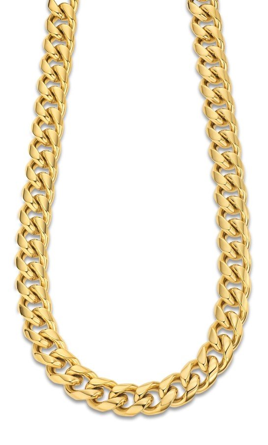 Lotus Style Masívny pozlátený náhrdelník Men in Black LS2215-1/1