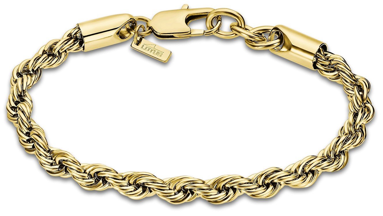 Lotus Style Pozlátený náramok z ocele Men in Black LS2233-2/2