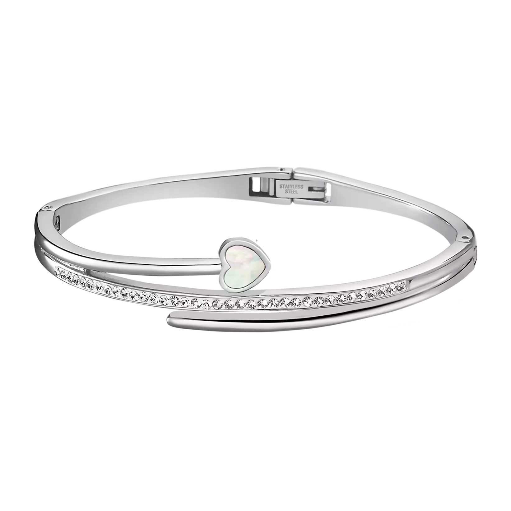 Lotus Style Romantický ocelový náramek s perletí Woman Basic LS1843-2/6
