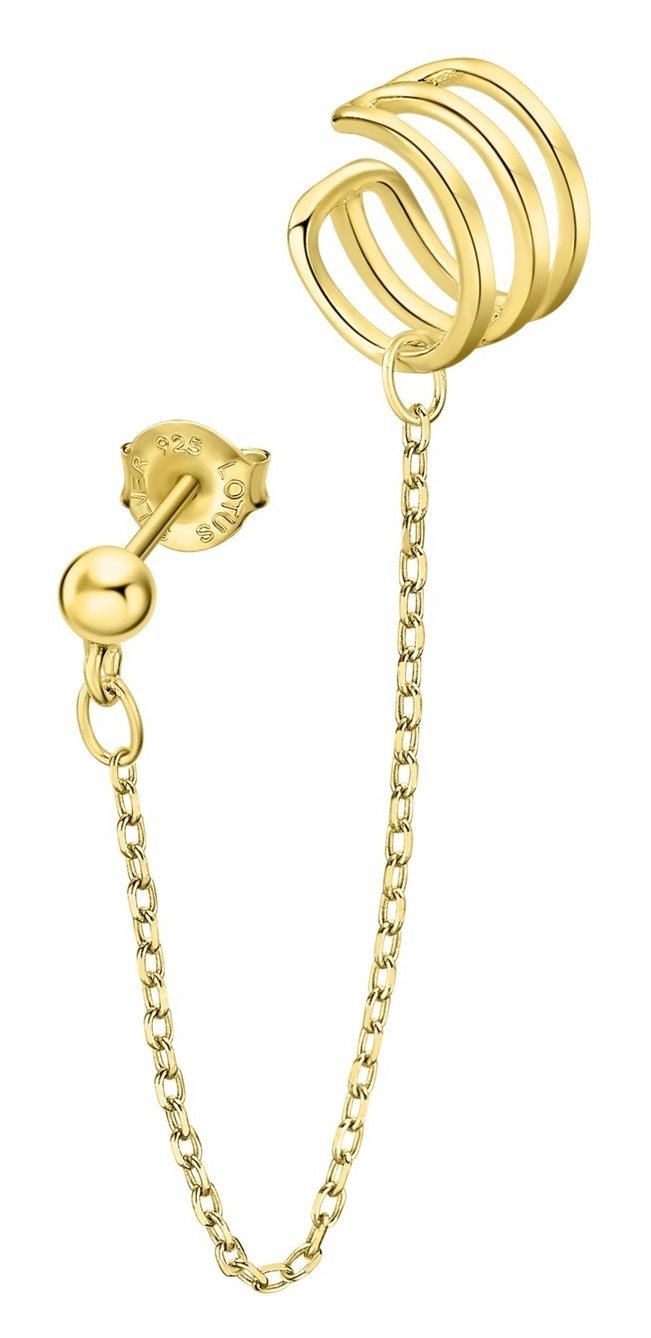 Lotus Silver Pozlátená single náušnice Earparty LP3334-9/2