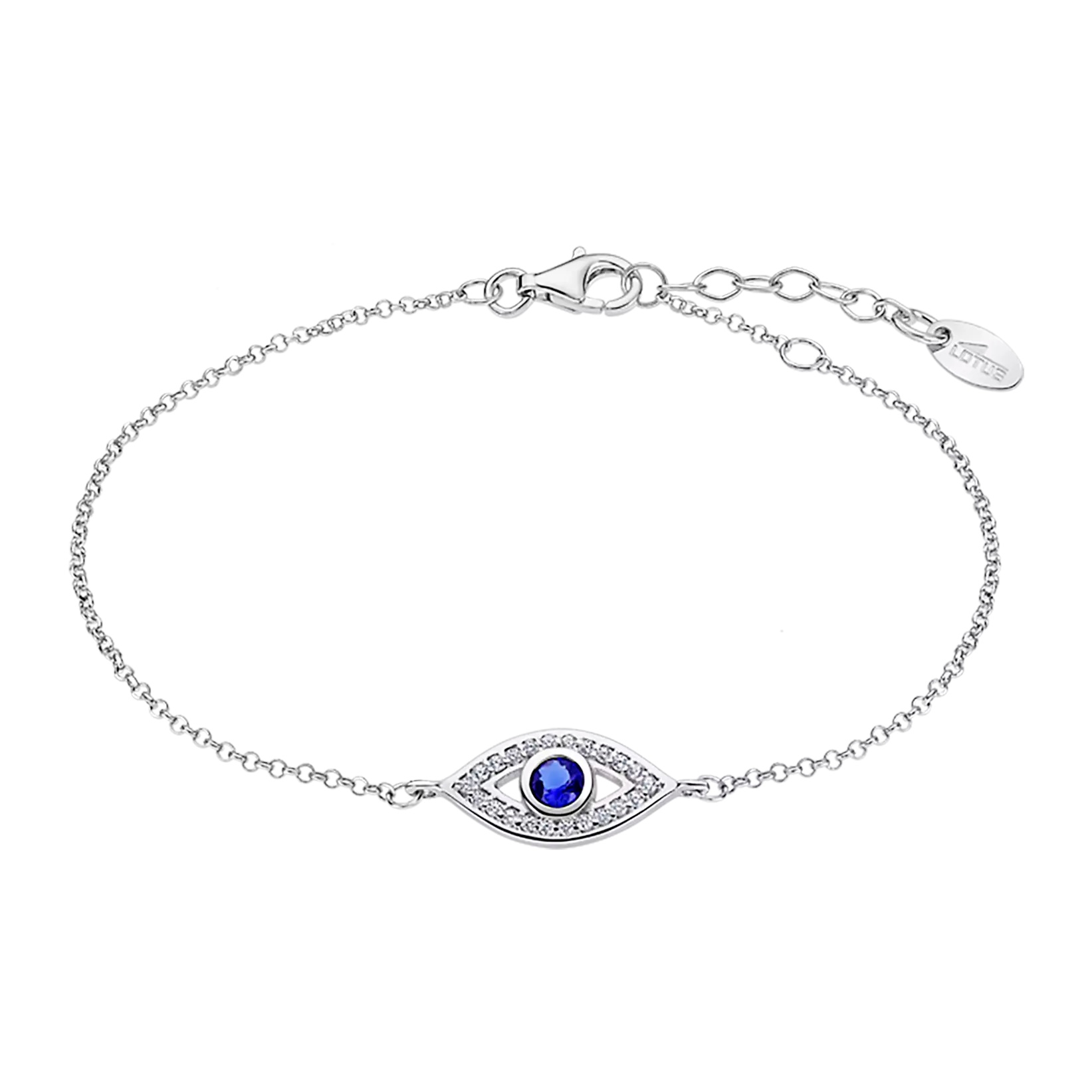 Lotus Silver Strieborný náramok s čírymi zirkónmi Oko Mystic LP1971-2/1