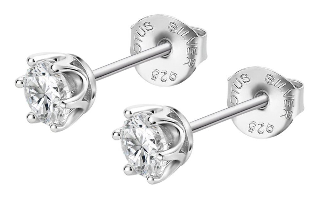 Lotus Silver Trblietavé náušnice so zirkónmi Essentials LP3716-4/1