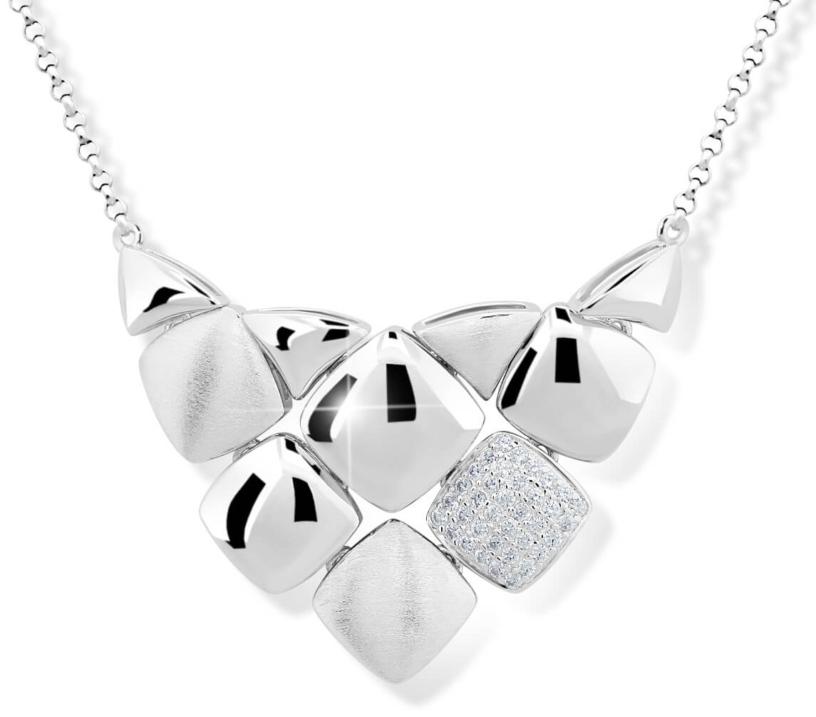 Levně Modesi Designový náhrdelník ze stříbra M43047
