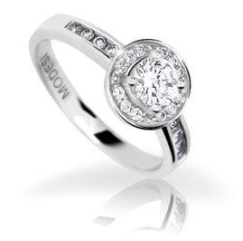 Modesi Třpytivý stříbrný prsten WAIYS-R 51 mm
