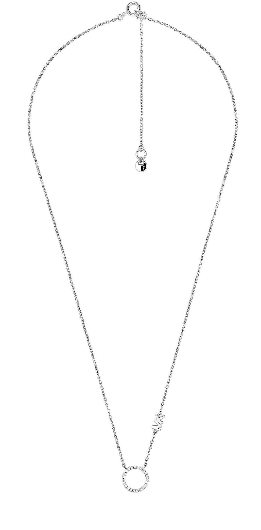 Michael Kors Elegantný strieborný náhrdelník so zirkónmi MKC1458AN040.