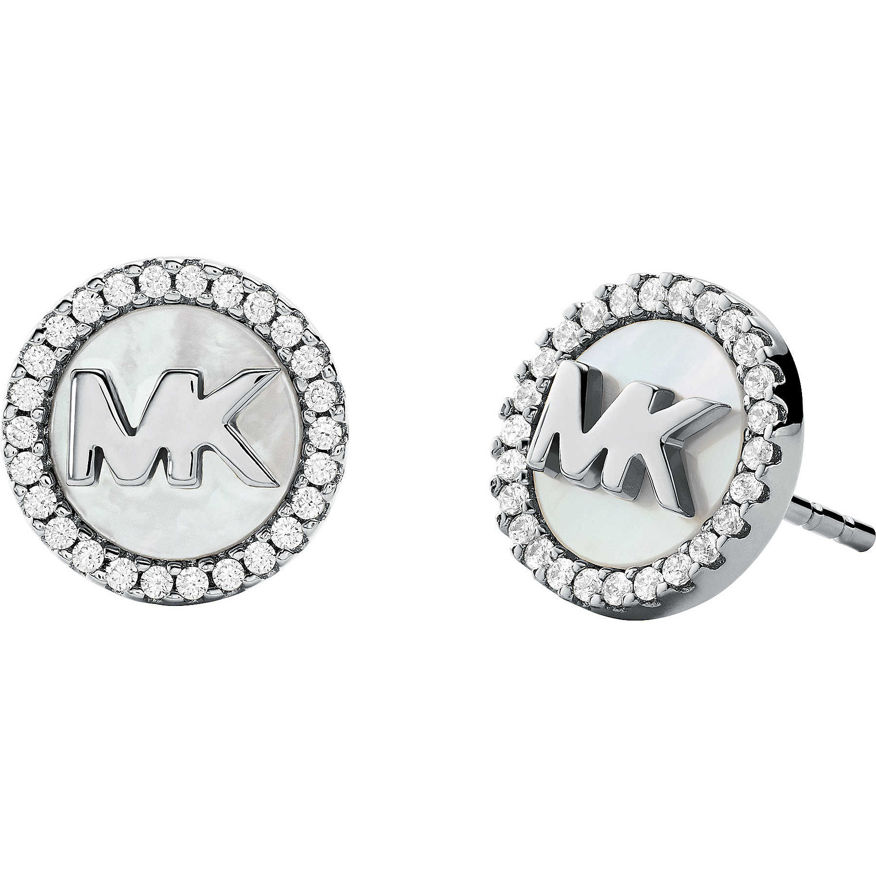 Michael Kors Půvabné stříbrné náušnice s perletí MKC1329AH040